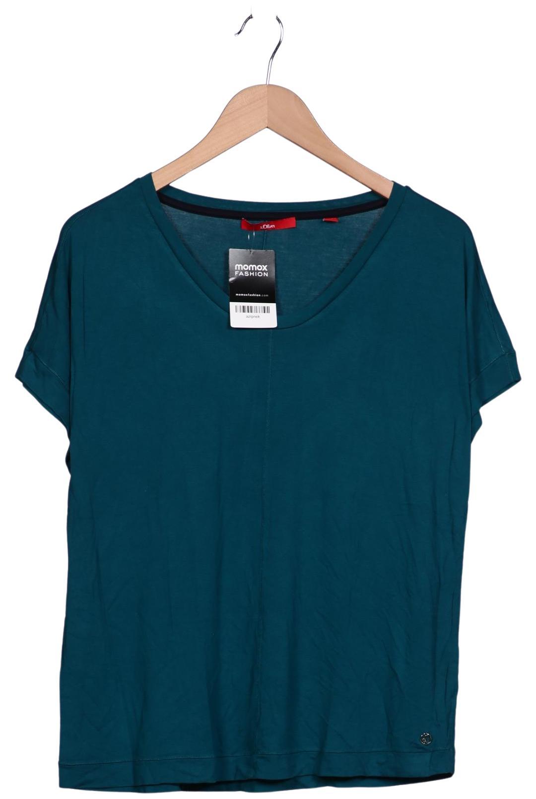 

s.Oliver Damen T-Shirt, türkis, Gr. 40