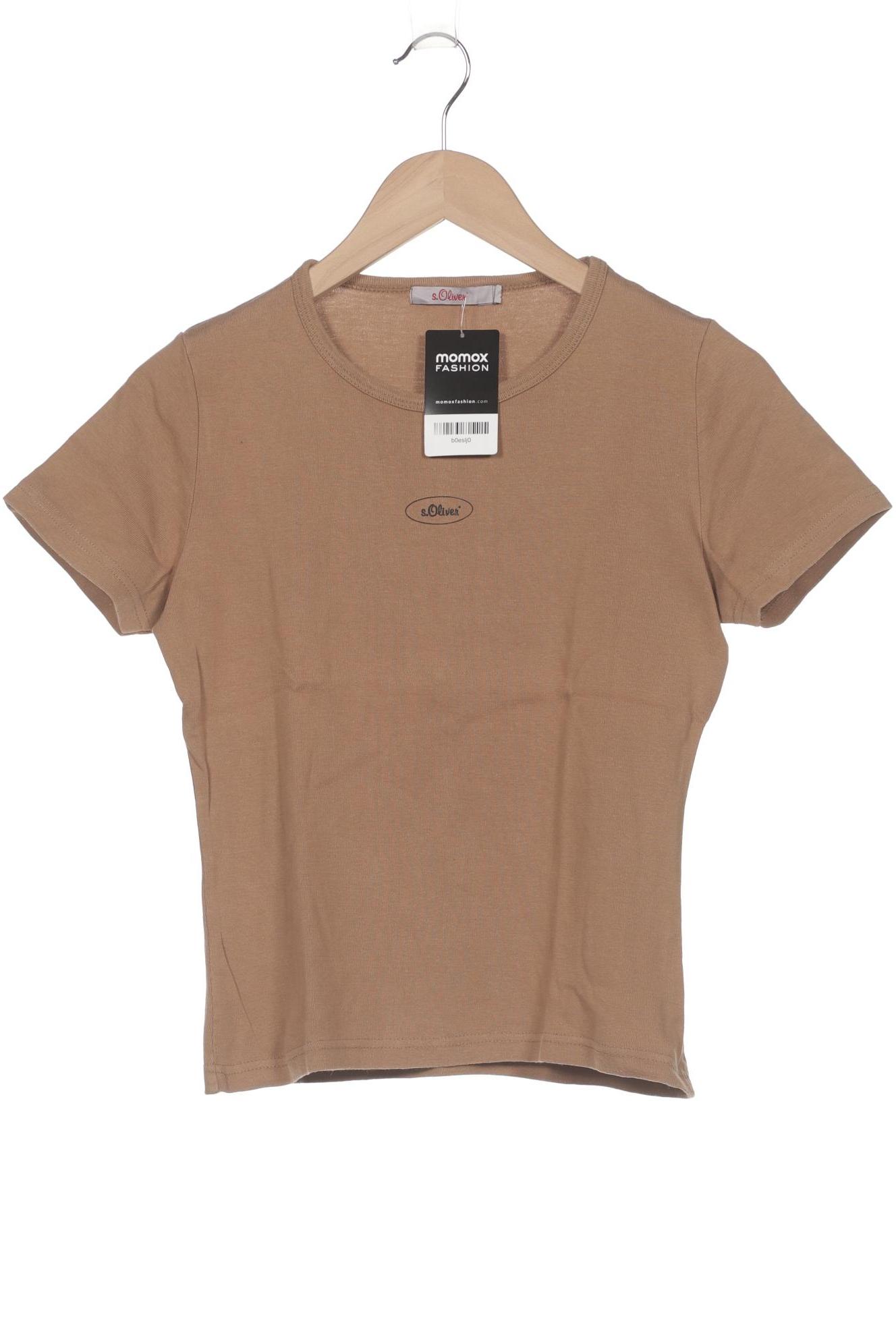 

s.Oliver Damen T-Shirt, braun, Gr. 38