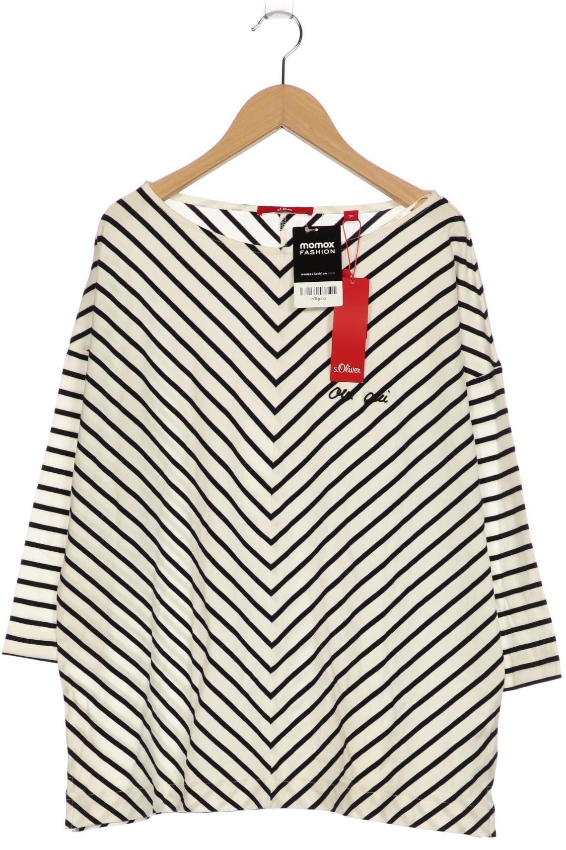

s.Oliver Damen Langarmshirt, weiß, Gr. 38