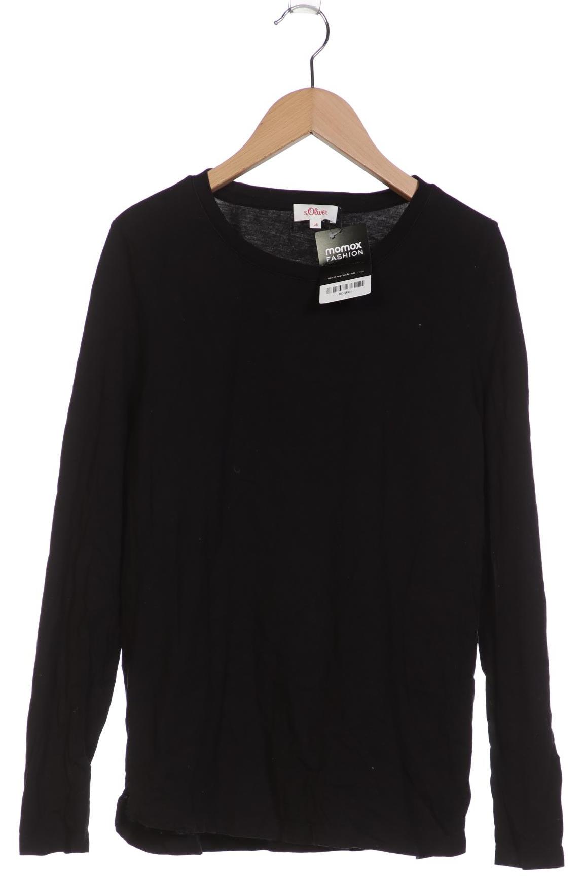 

s.Oliver Damen Langarmshirt, schwarz, Gr. 36