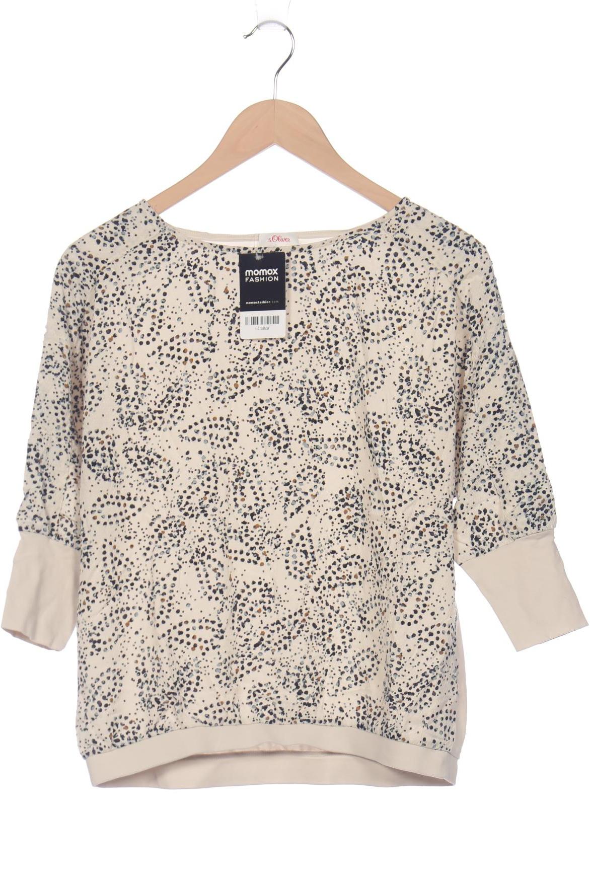 

s.Oliver Damen Langarmshirt, cremeweiß, Gr. 36