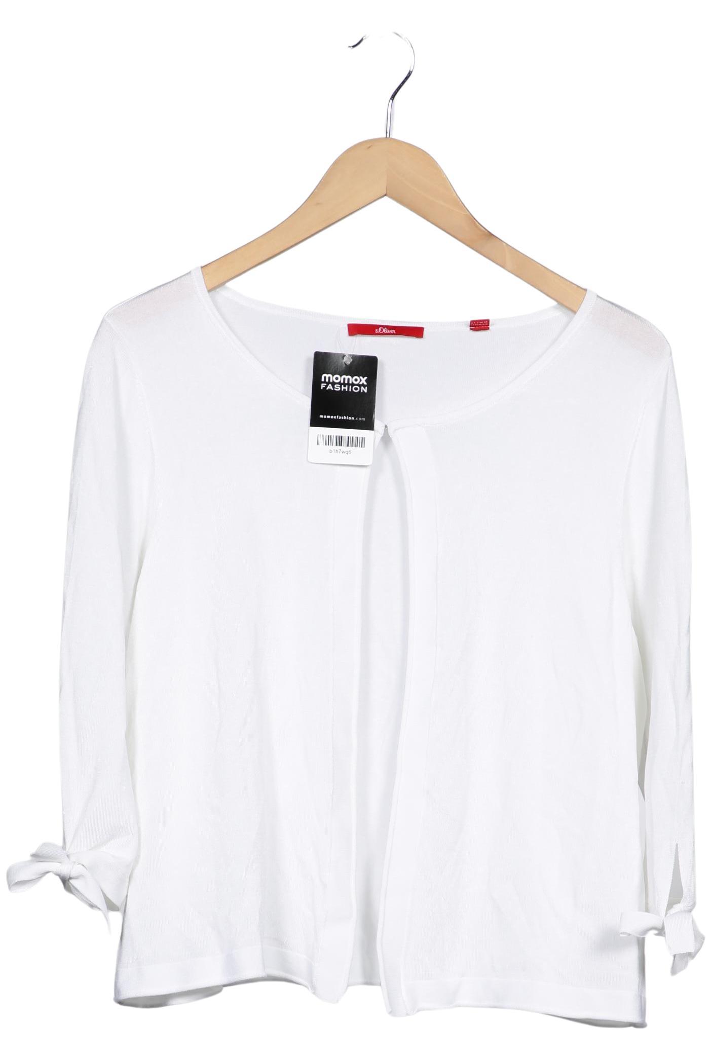 

s.Oliver Damen Strickjacke, weiß, Gr. 44