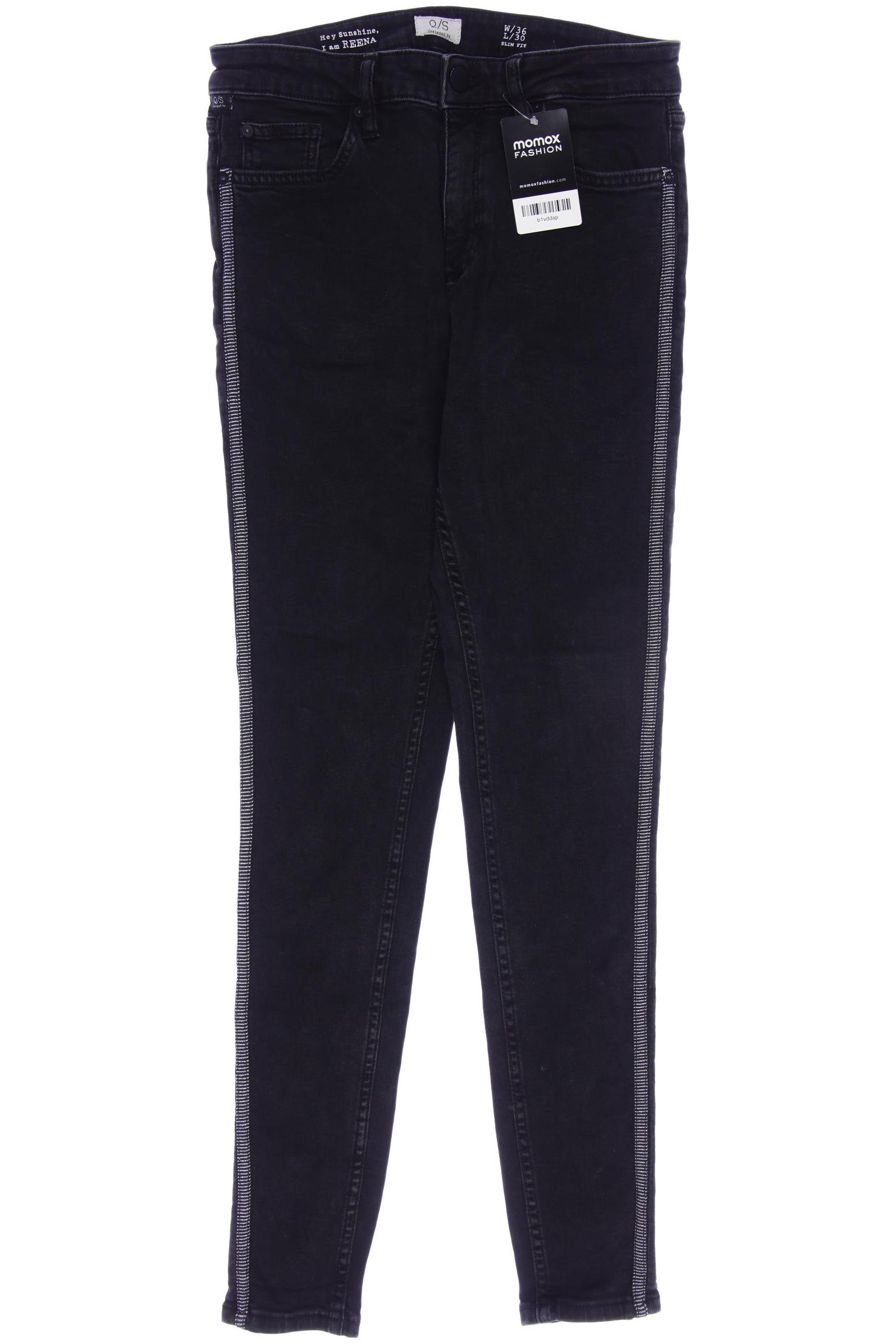 

s.Oliver Damen Jeans, schwarz
