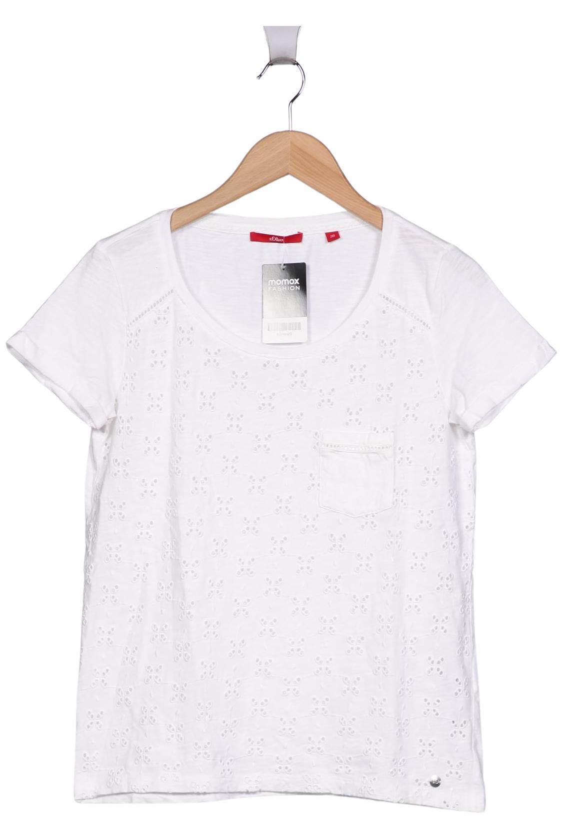 

s.Oliver Damen T-Shirt, weiß, Gr. 36