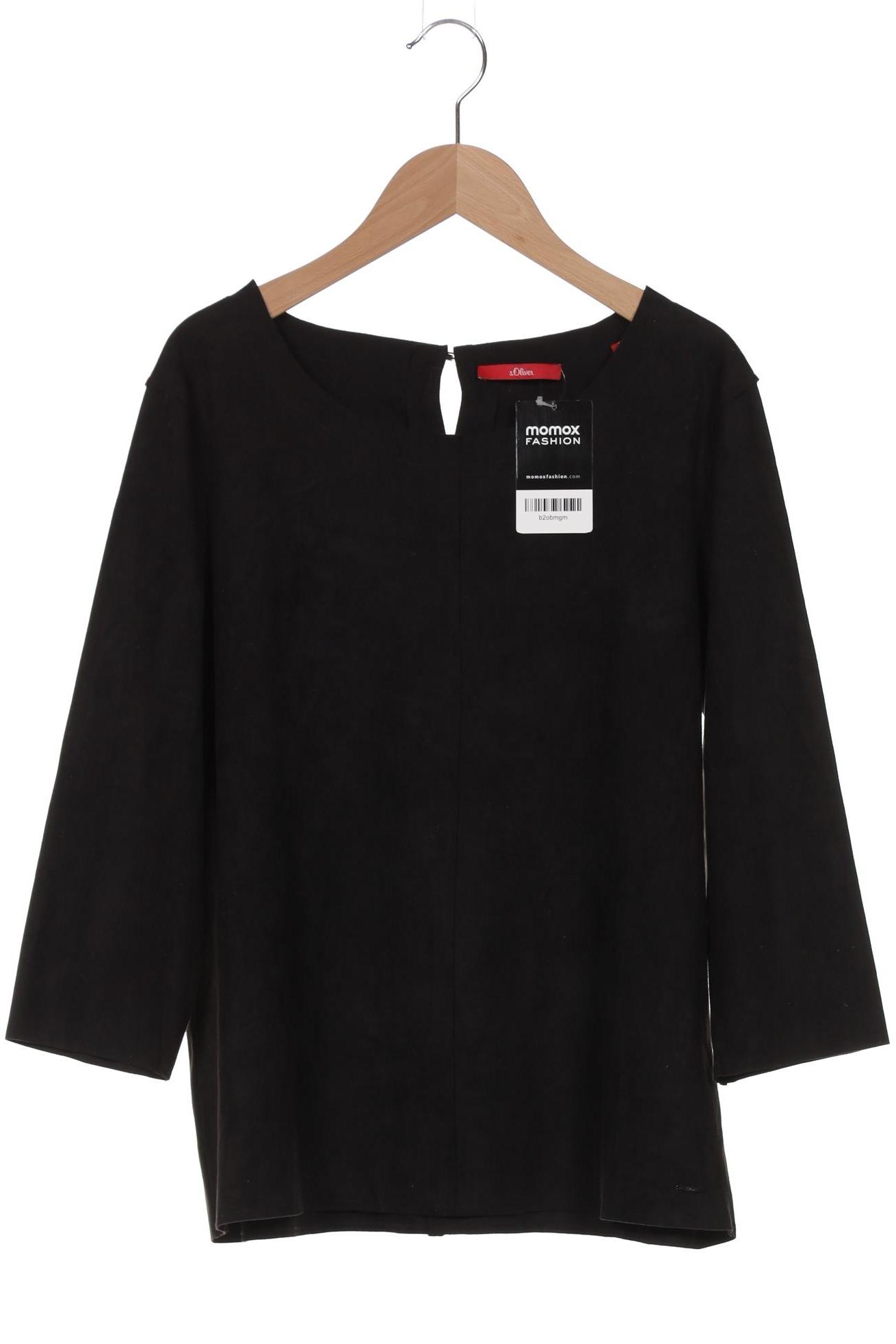 

s.Oliver Damen Langarmshirt, schwarz, Gr. 38