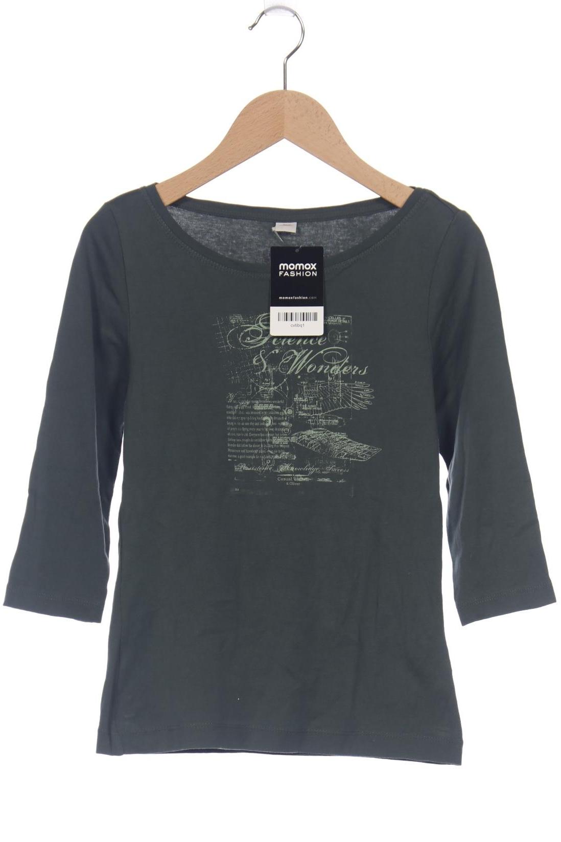 

s.Oliver Damen Langarmshirt, grün, Gr. 34