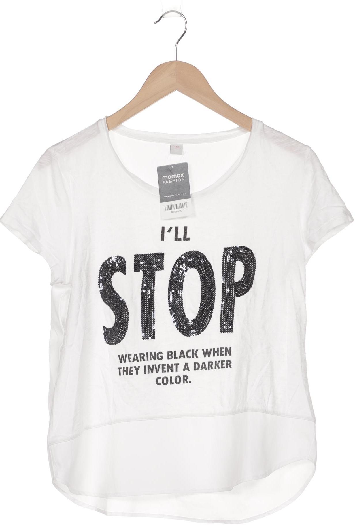 

s.Oliver Damen T-Shirt, weiß, Gr. 38