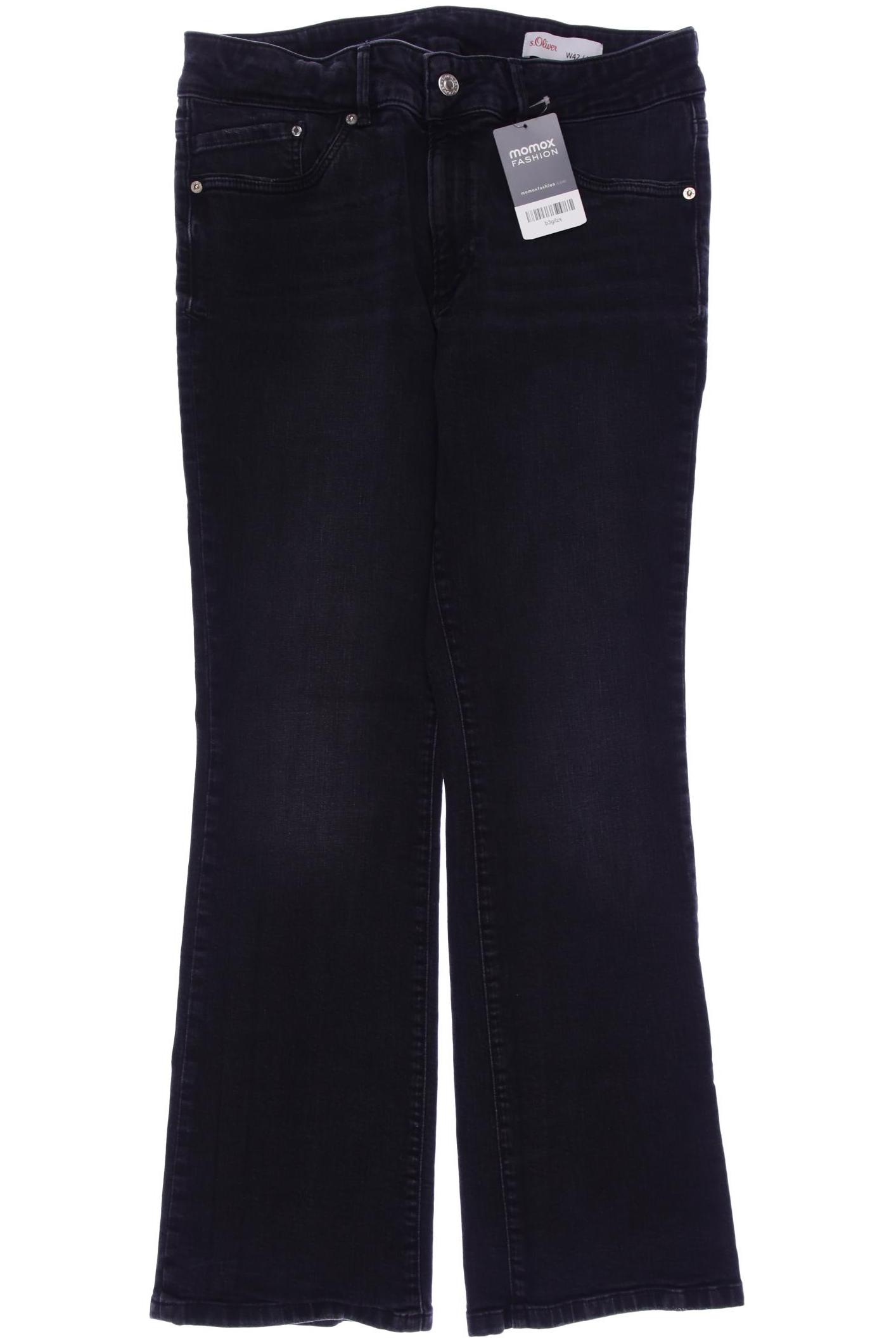 

s.Oliver Damen Jeans, schwarz