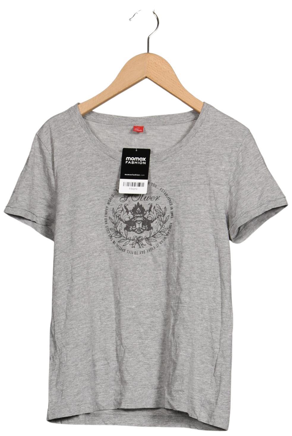 

s.Oliver Damen T-Shirt, grau, Gr. 38