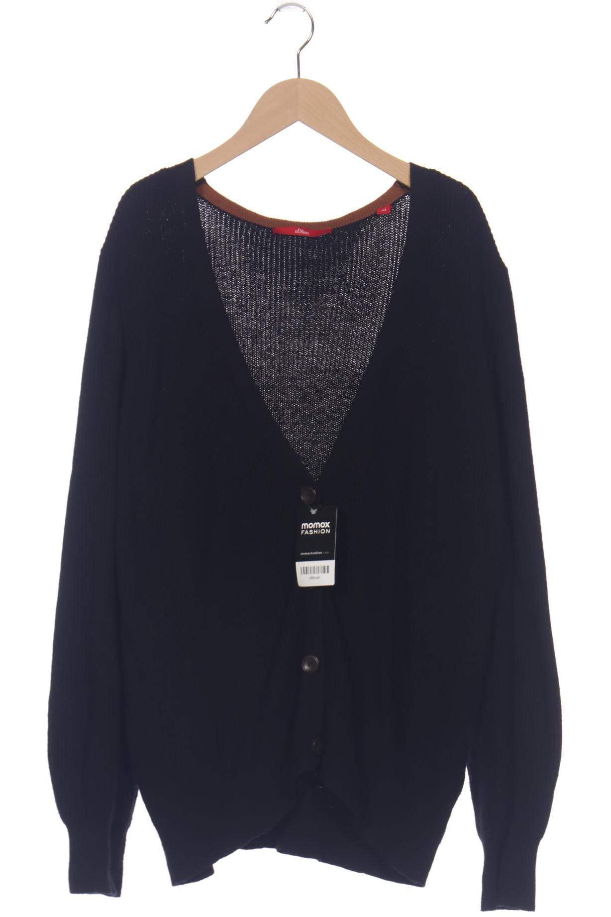 

s.Oliver Damen Strickjacke, schwarz, Gr. 44