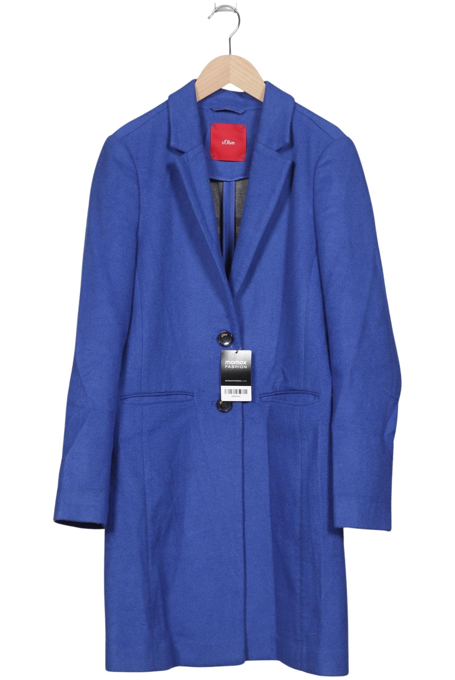 

s.Oliver Damen Mantel, blau, Gr. 36