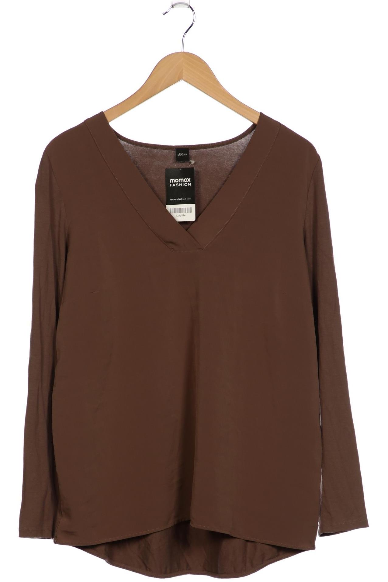 

s.Oliver Damen Langarmshirt, braun, Gr. 42