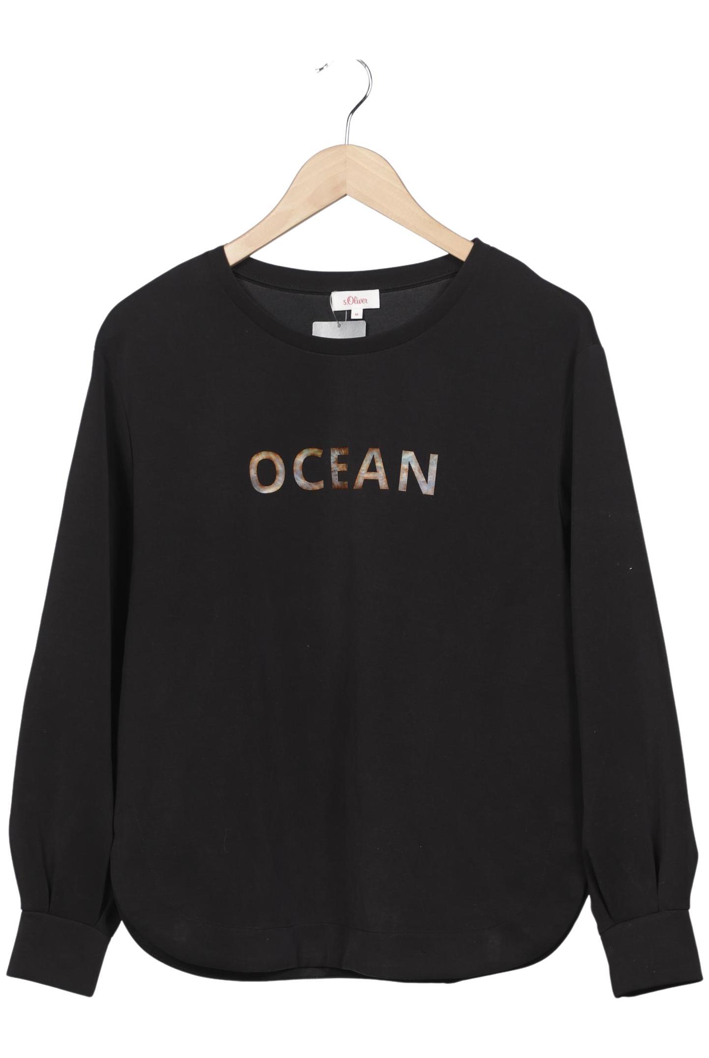 

s.Oliver Damen Sweatshirt, schwarz, Gr. 38