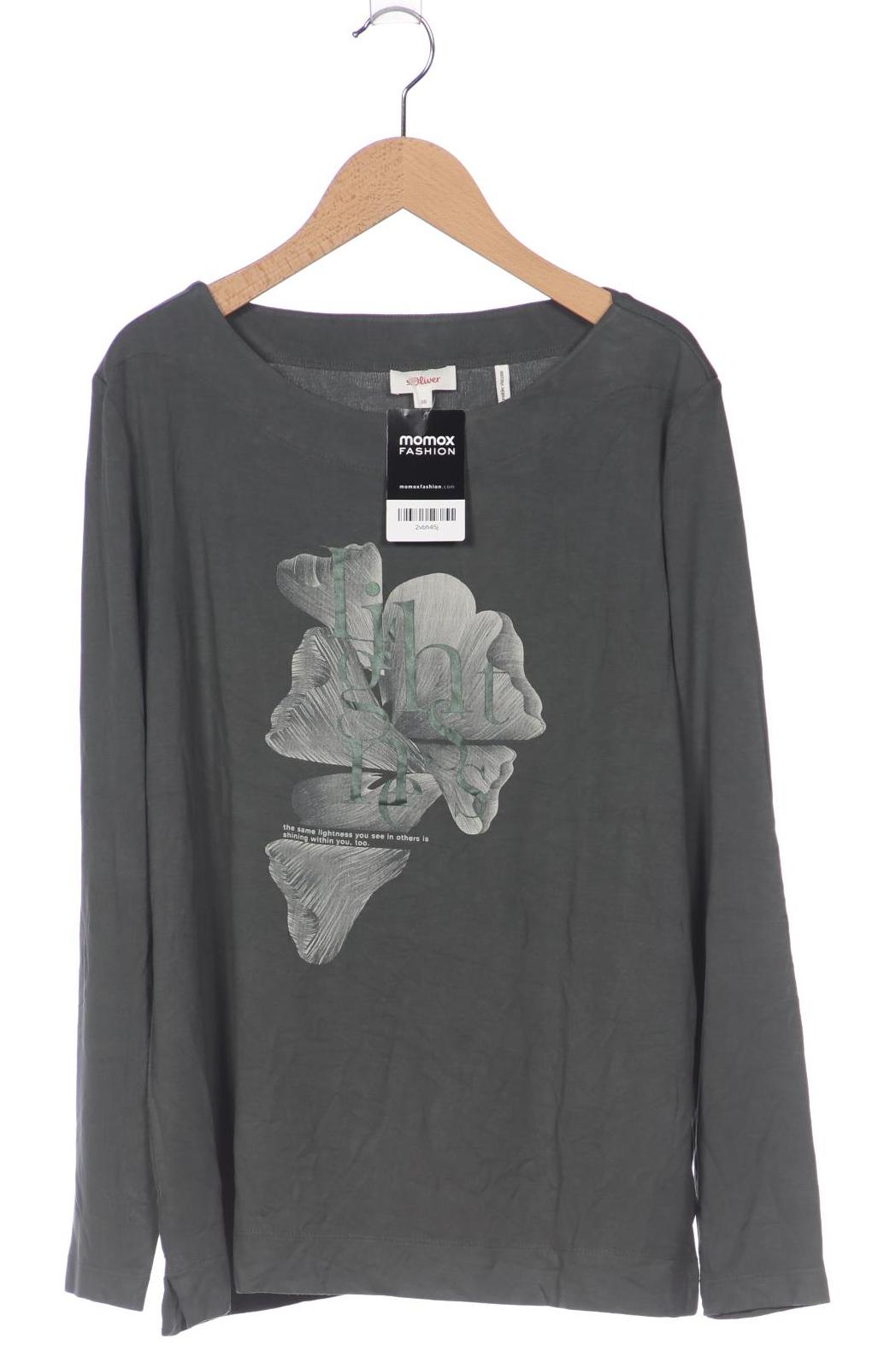 

s.Oliver Damen Langarmshirt, grün, Gr. 38