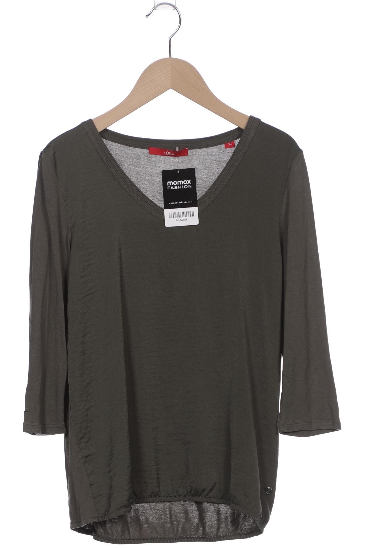 

s.Oliver Damen Langarmshirt, grün, Gr. 32