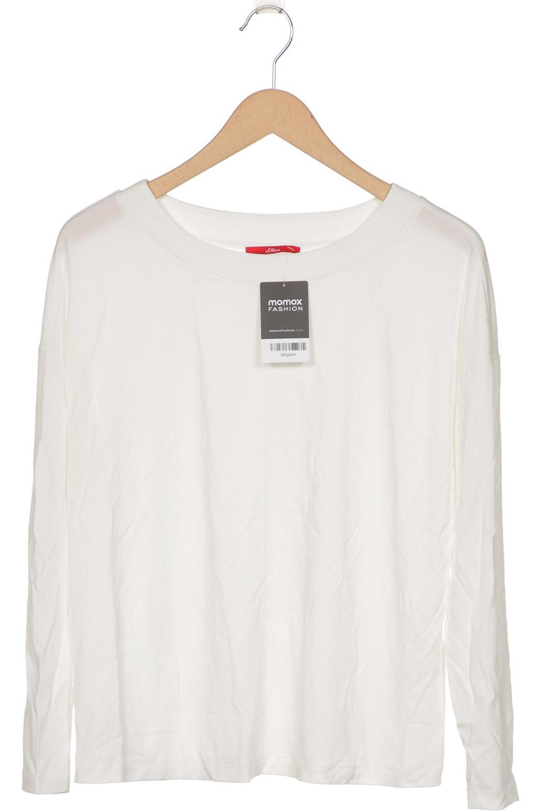 

s.Oliver Damen Langarmshirt, weiß, Gr. 38