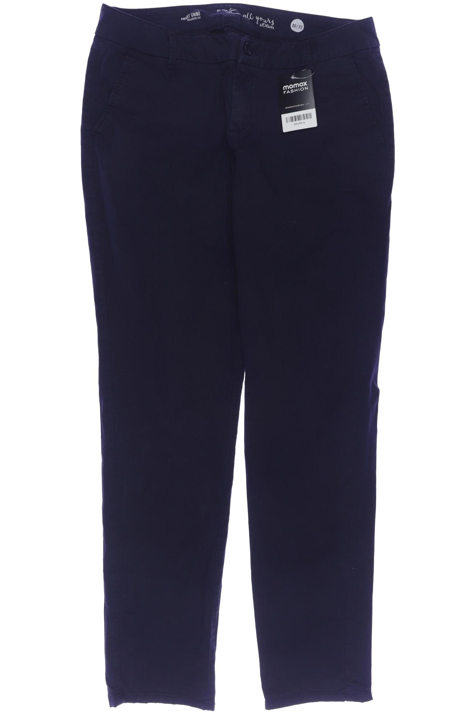 

s.Oliver Damen Stoffhose, marineblau, Gr. 40