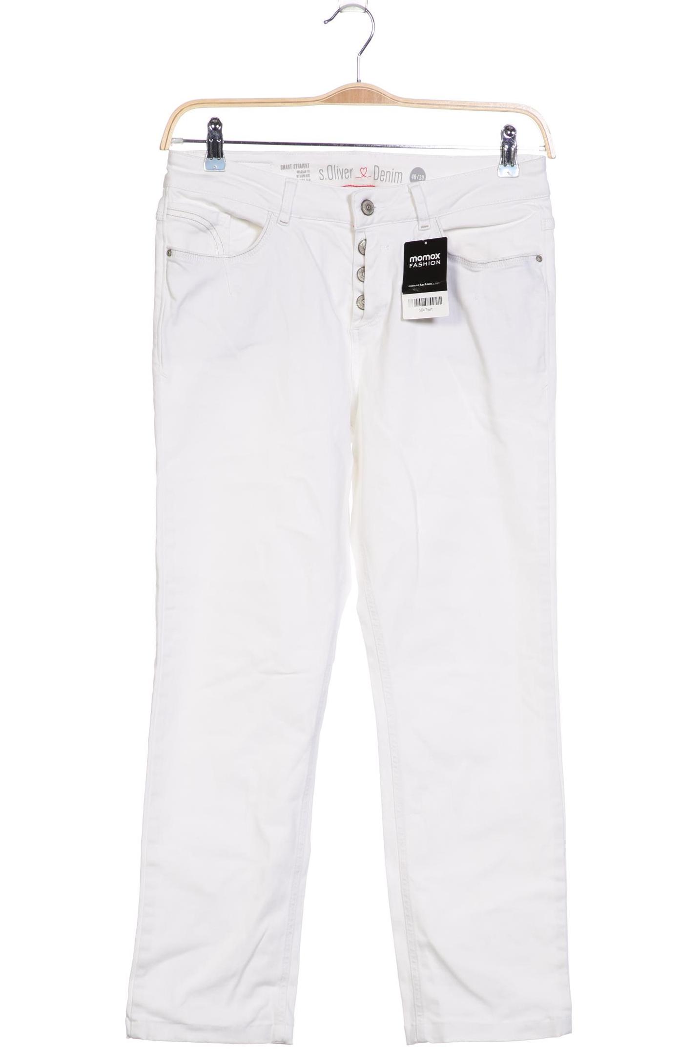 

s.Oliver Damen Jeans, weiß, Gr. 40