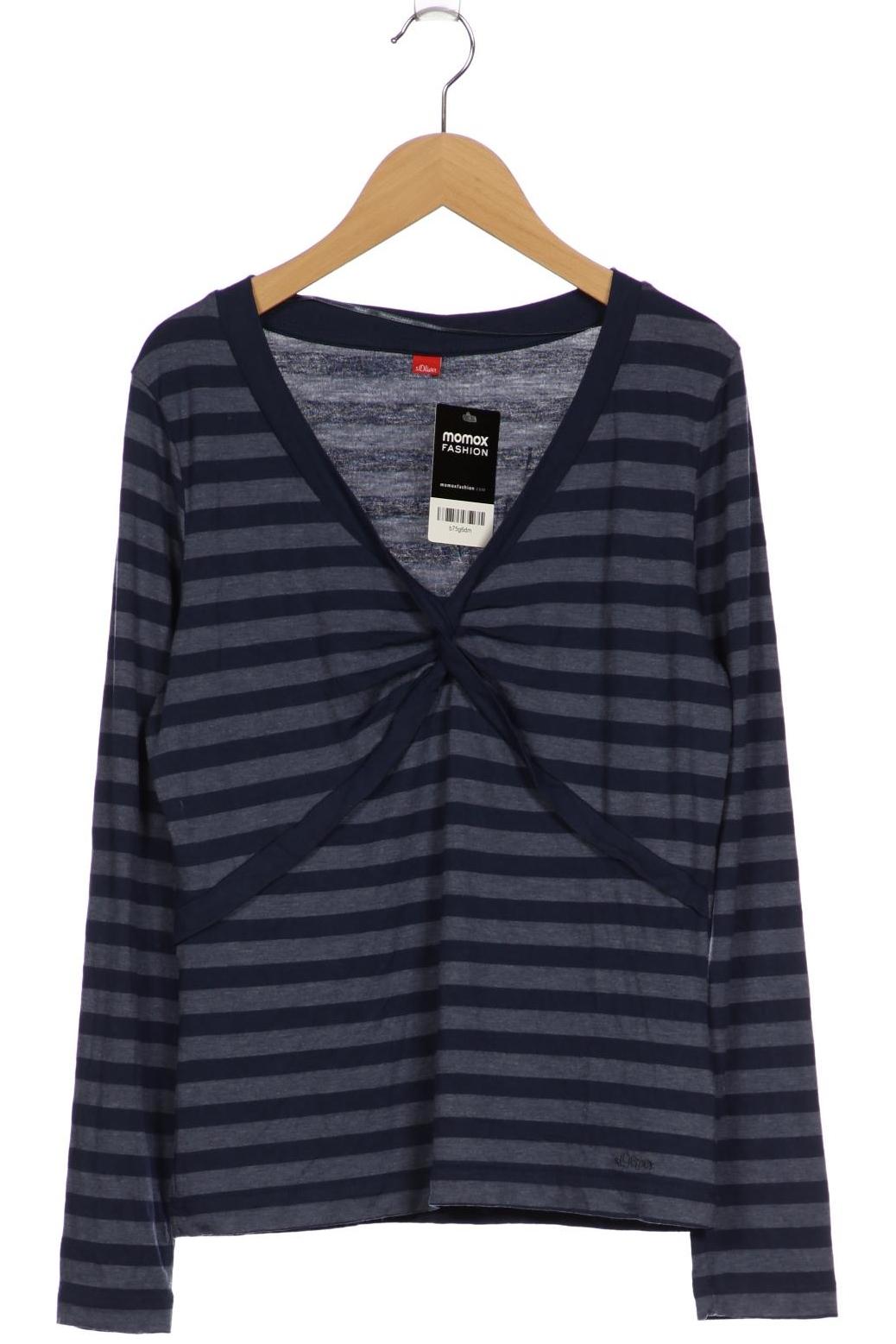 

s.Oliver Damen Langarmshirt, marineblau, Gr. 38