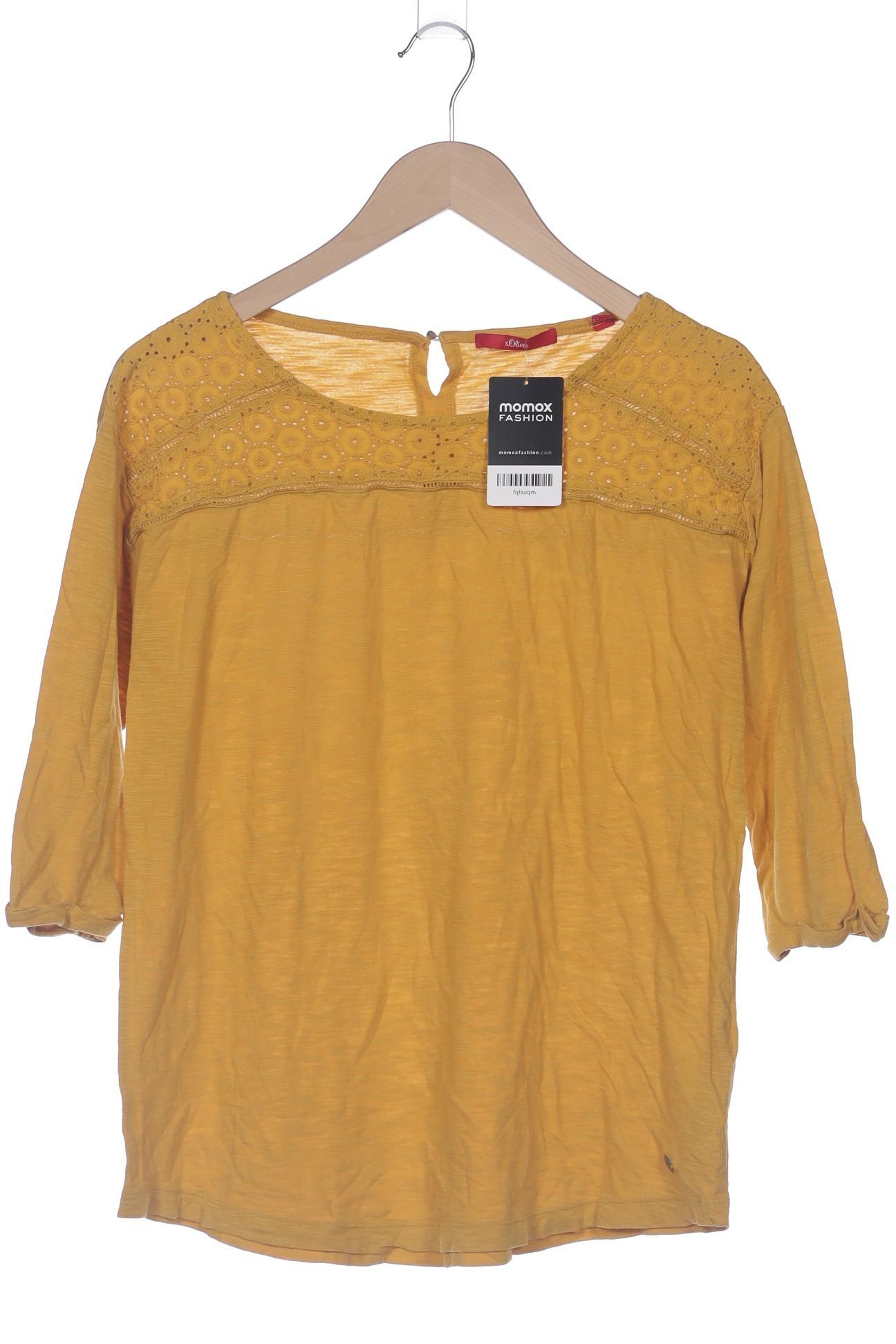 

s.Oliver Damen Langarmshirt, gelb, Gr. 40