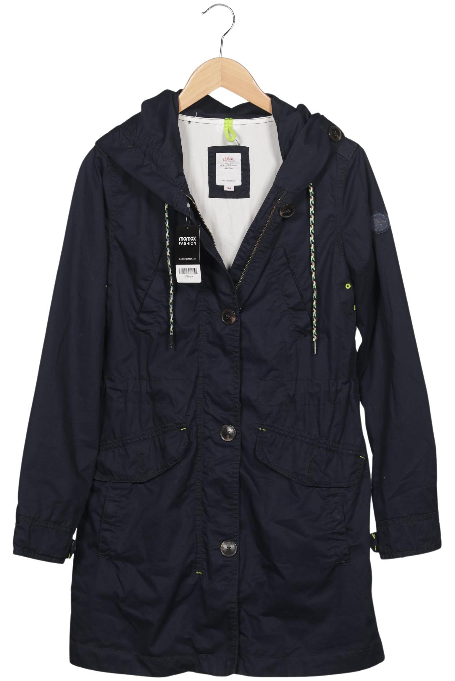 

s.Oliver Damen Mantel, marineblau, Gr. 34