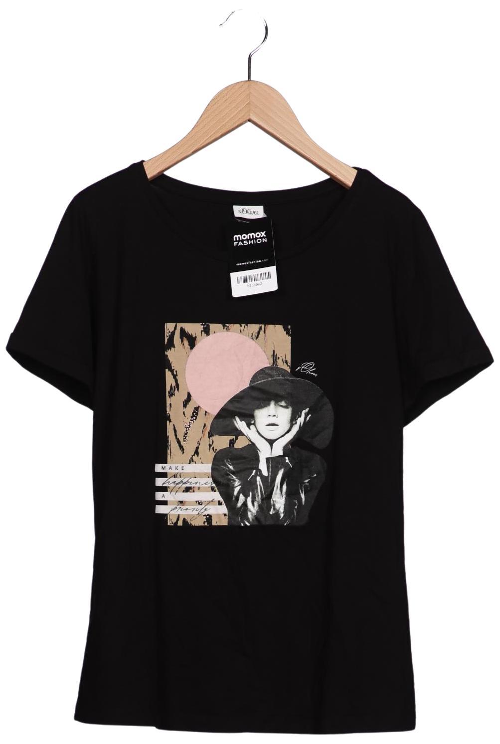 

s.Oliver Damen T-Shirt, schwarz, Gr. 38