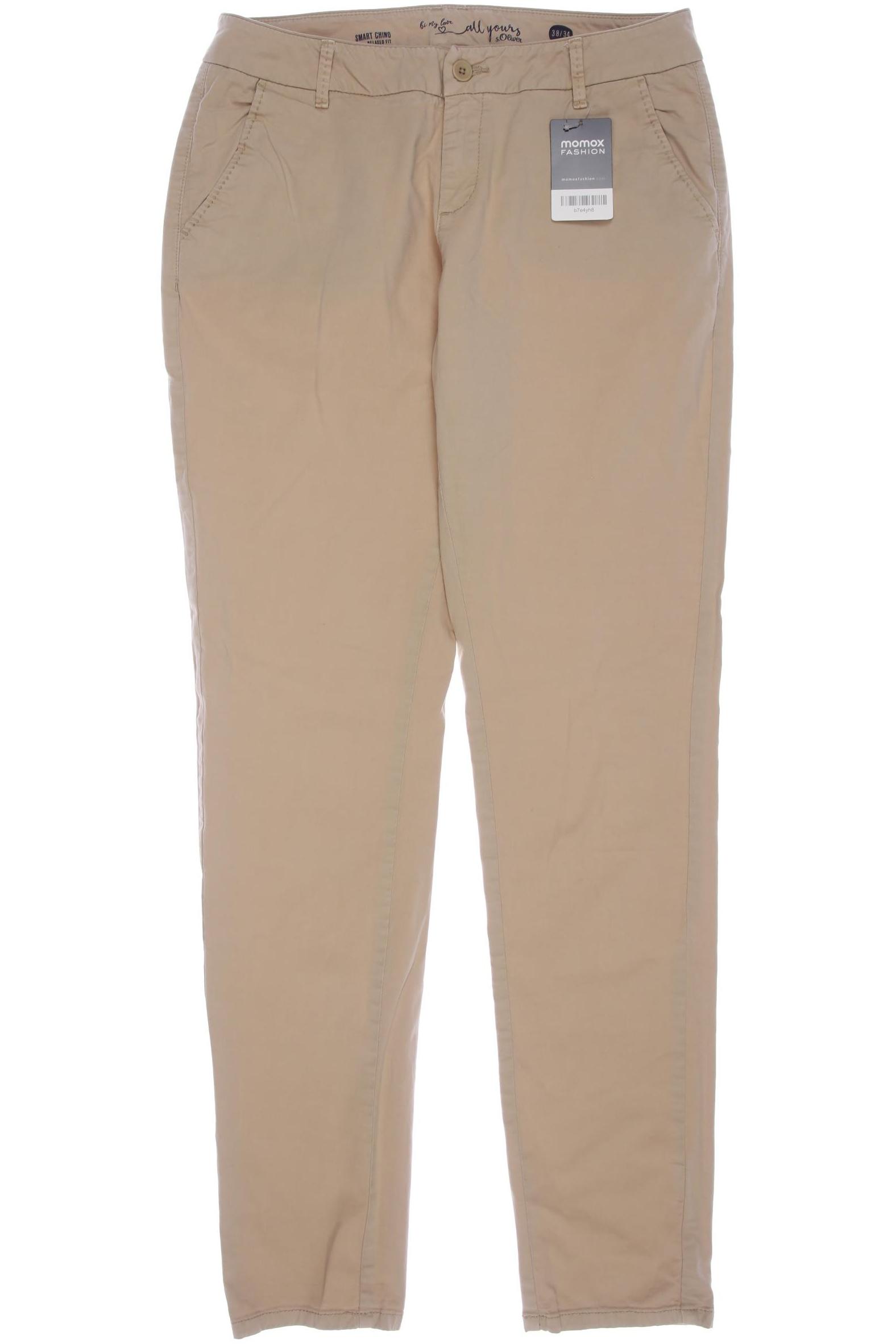 

s.Oliver Damen Stoffhose, beige, Gr. 38