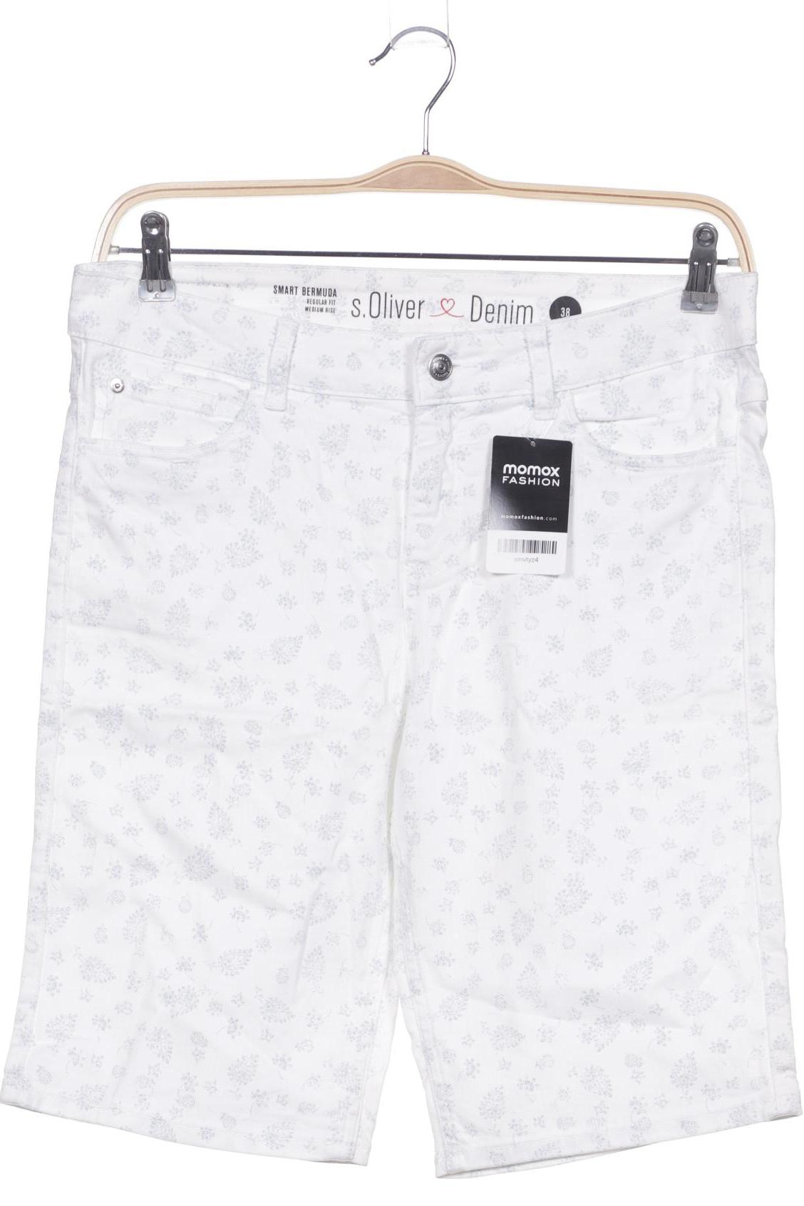 

s.Oliver Damen Shorts, weiß, Gr. 38