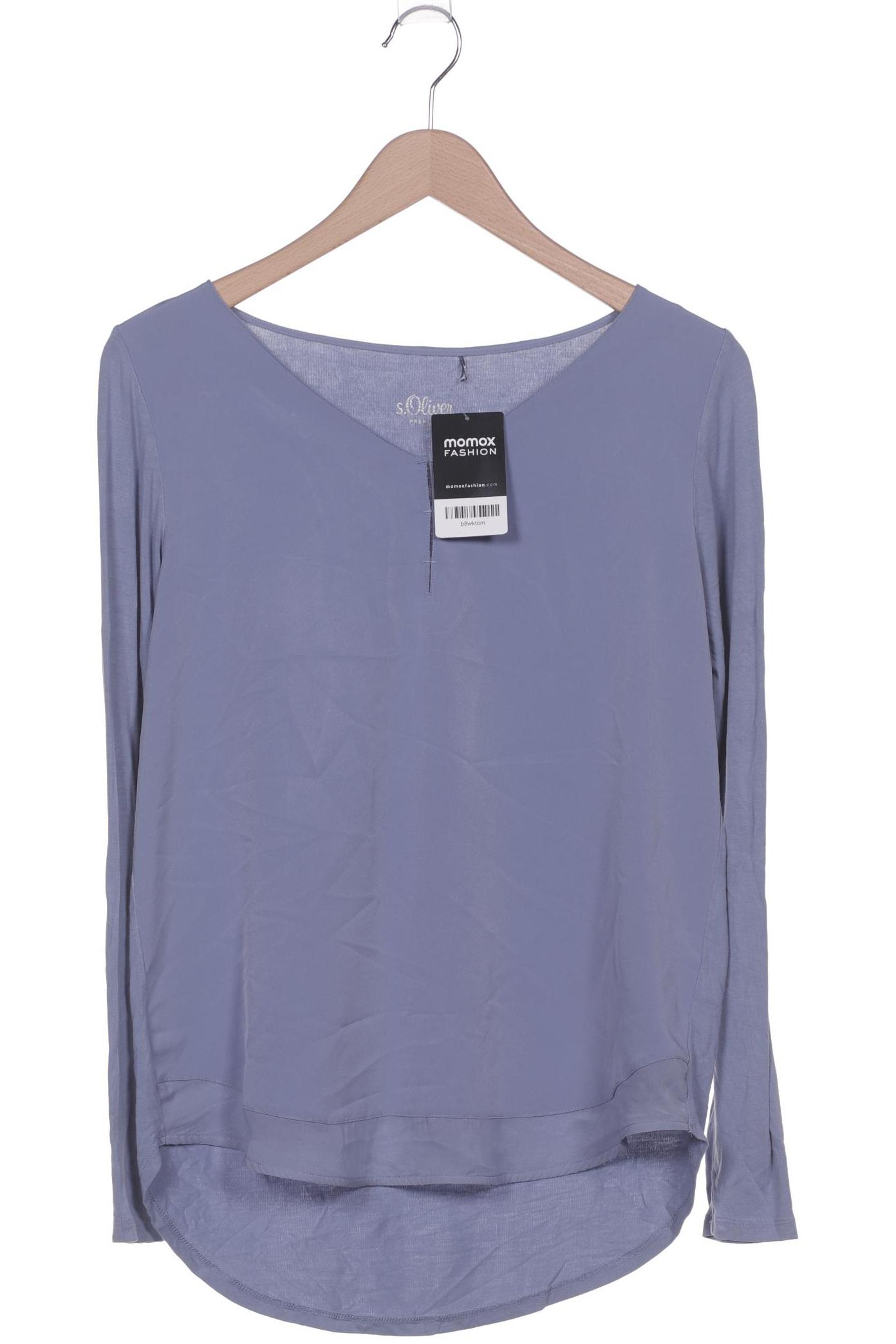 

s.Oliver Damen Langarmshirt, blau, Gr. 36