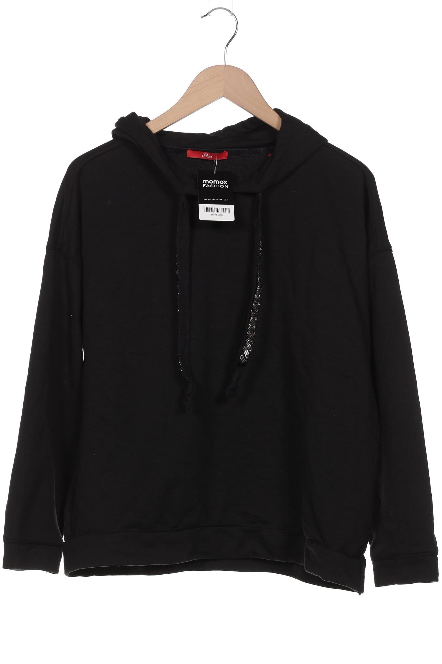 

s.Oliver Damen Kapuzenpullover, schwarz, Gr. 40