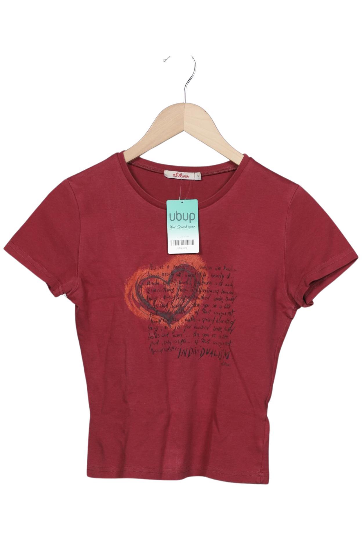 

s.Oliver Damen T-Shirt, bordeaux, Gr. 36