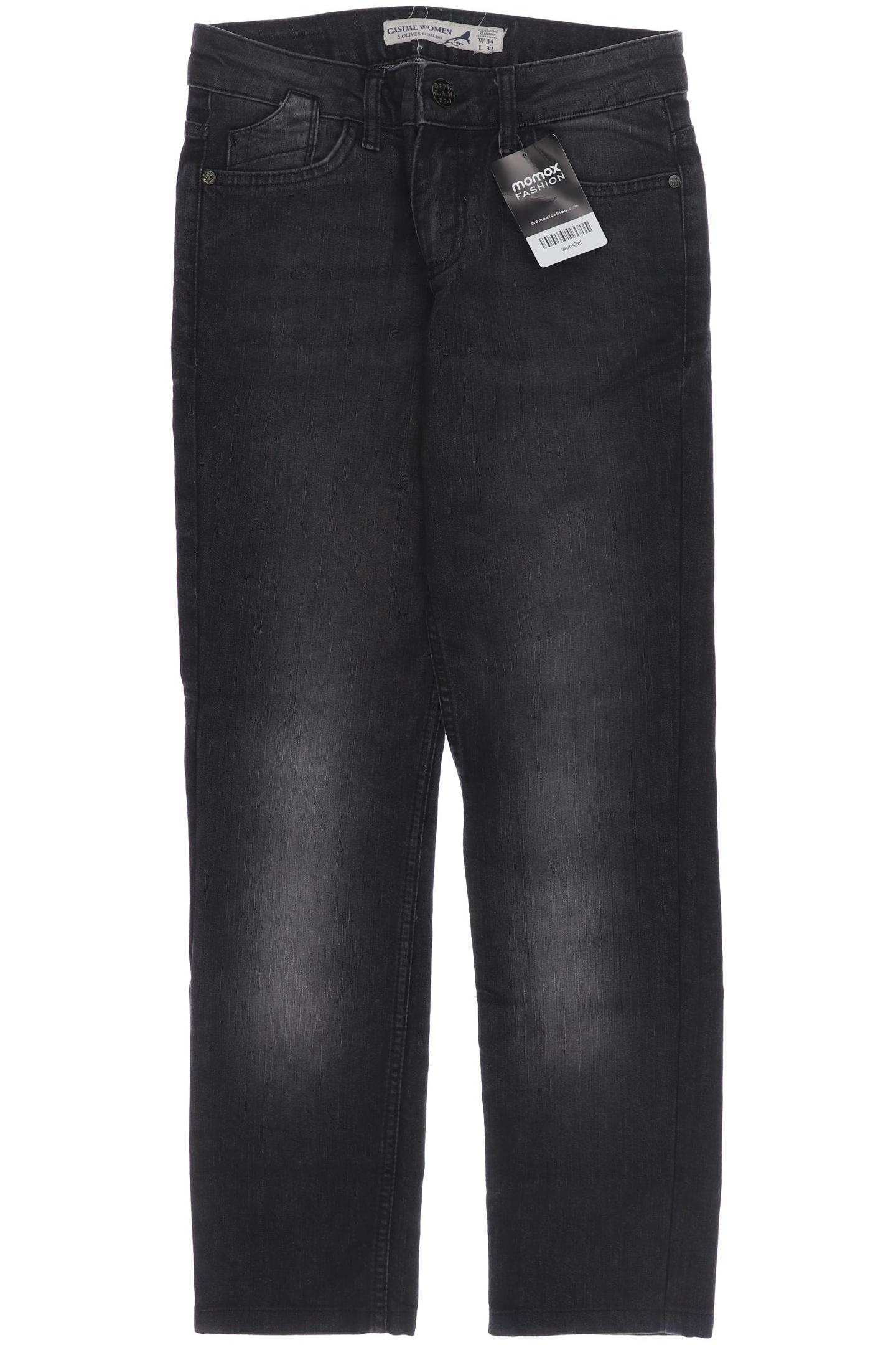 

s.Oliver Damen Jeans, schwarz