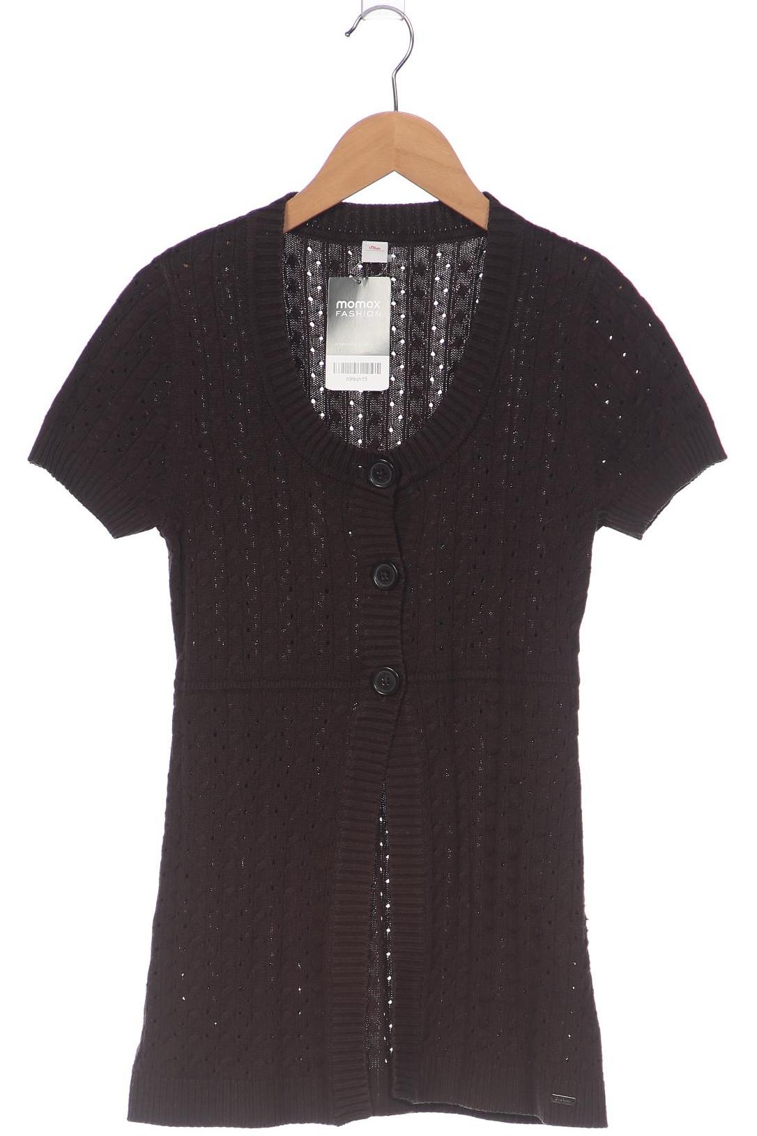 

s.Oliver Damen Strickjacke, braun, Gr. 36