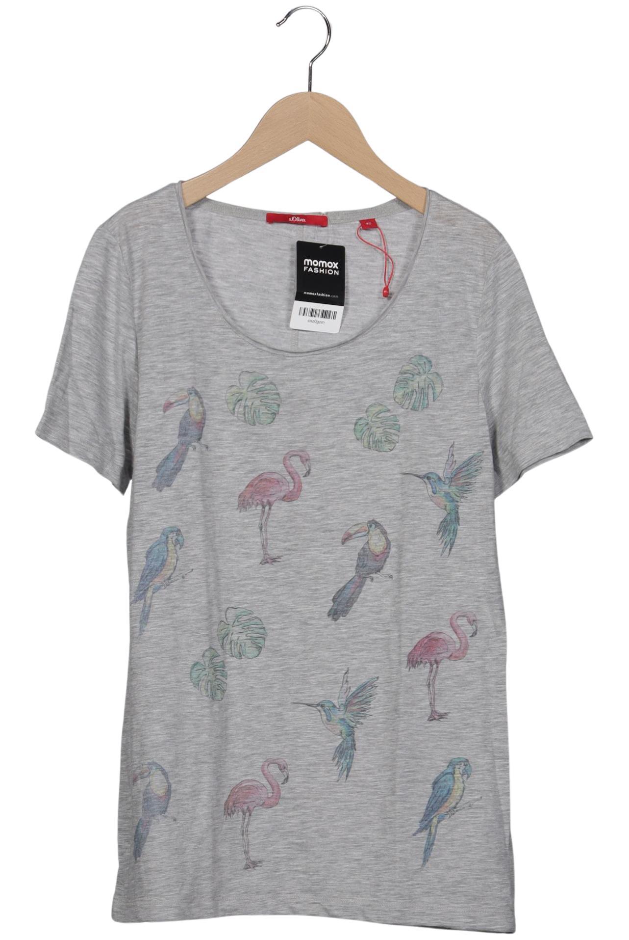 

s.Oliver Damen T-Shirt, grau, Gr. 40