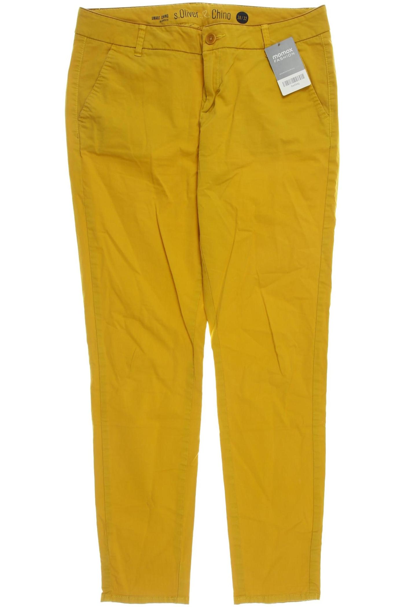 

s.Oliver Damen Stoffhose, gelb, Gr. 38
