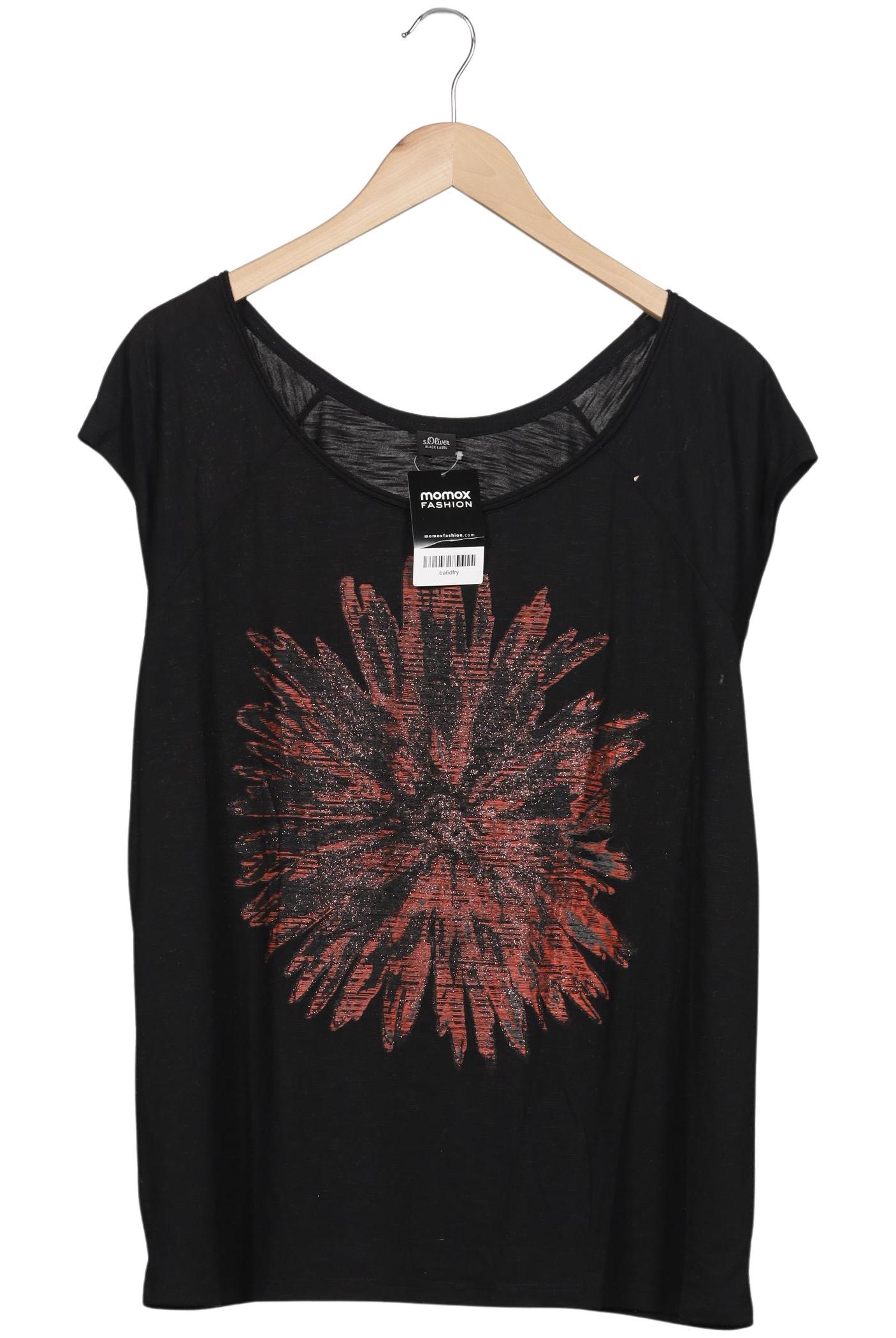 

s.Oliver Damen T-Shirt, schwarz, Gr. 46