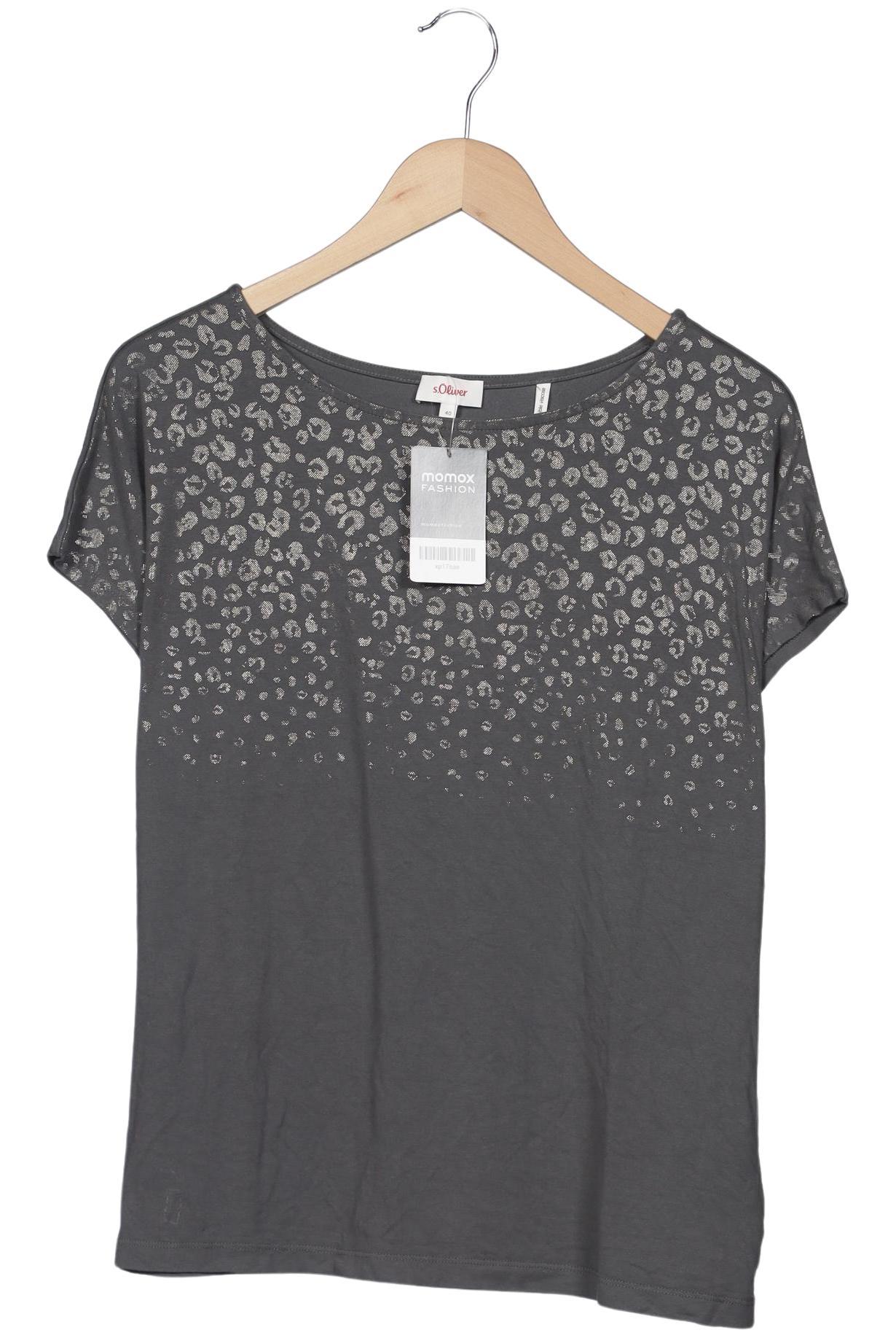 

s.Oliver Damen T-Shirt, grau, Gr. 40