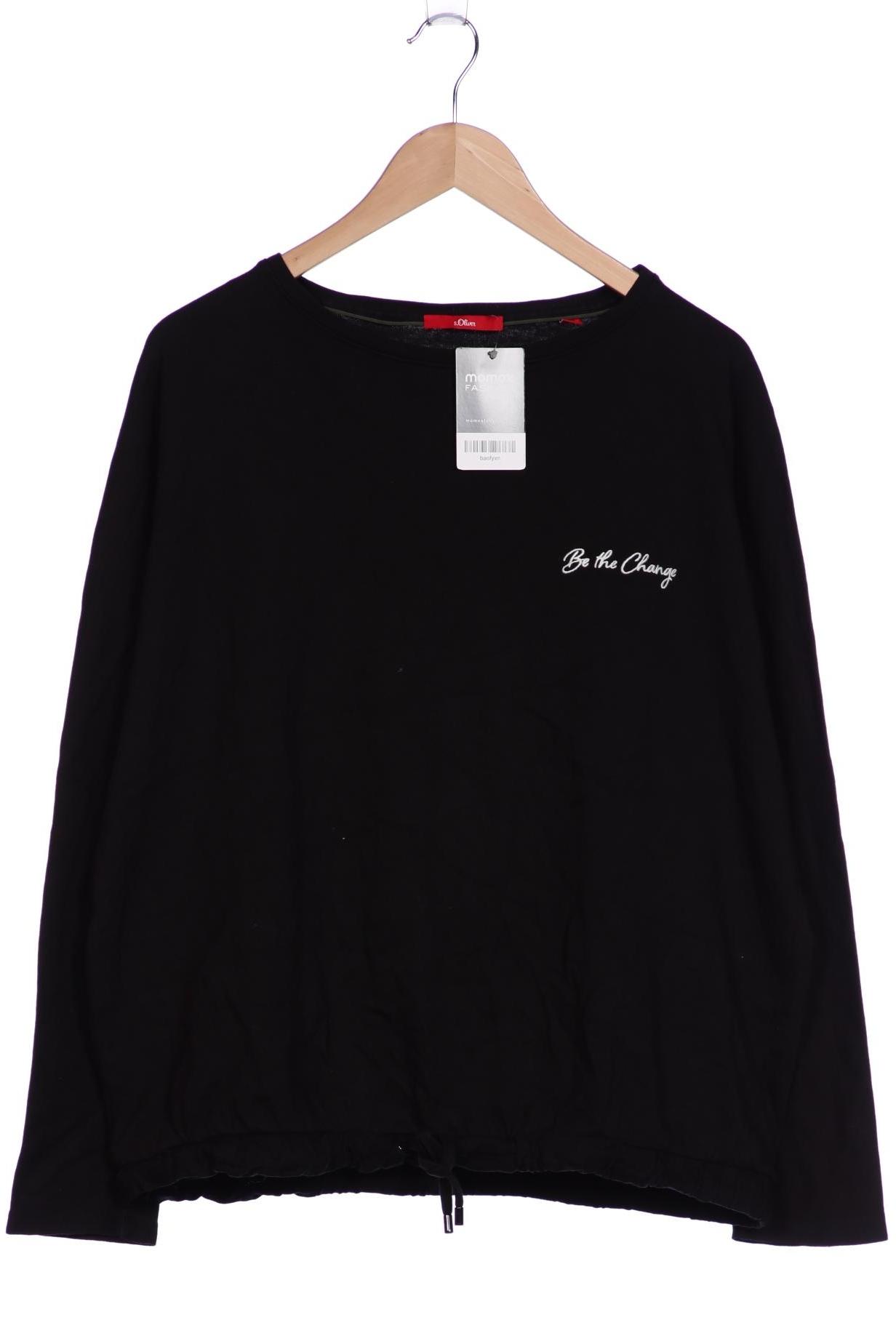 

s.Oliver Damen Langarmshirt, schwarz, Gr. 44