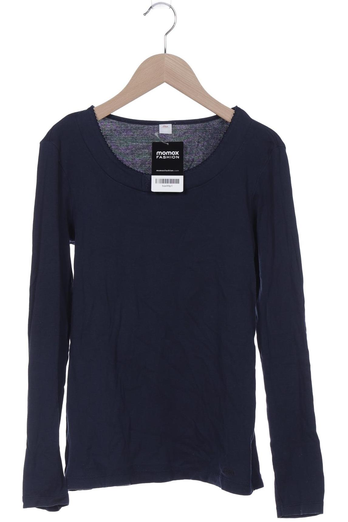 

s.Oliver Damen Langarmshirt, marineblau, Gr. 38