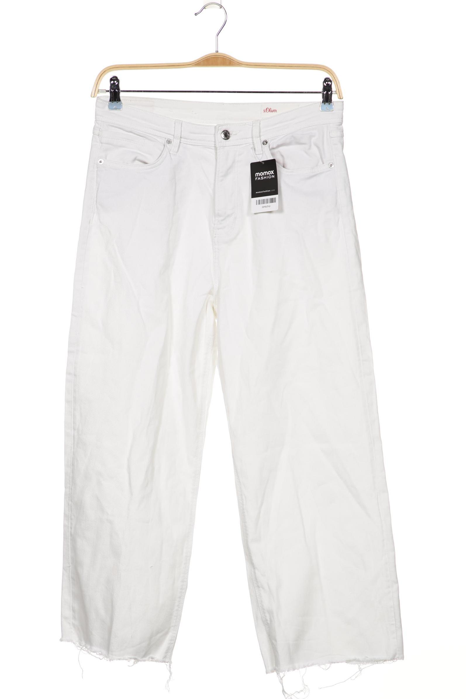

s.Oliver Damen Jeans, weiß