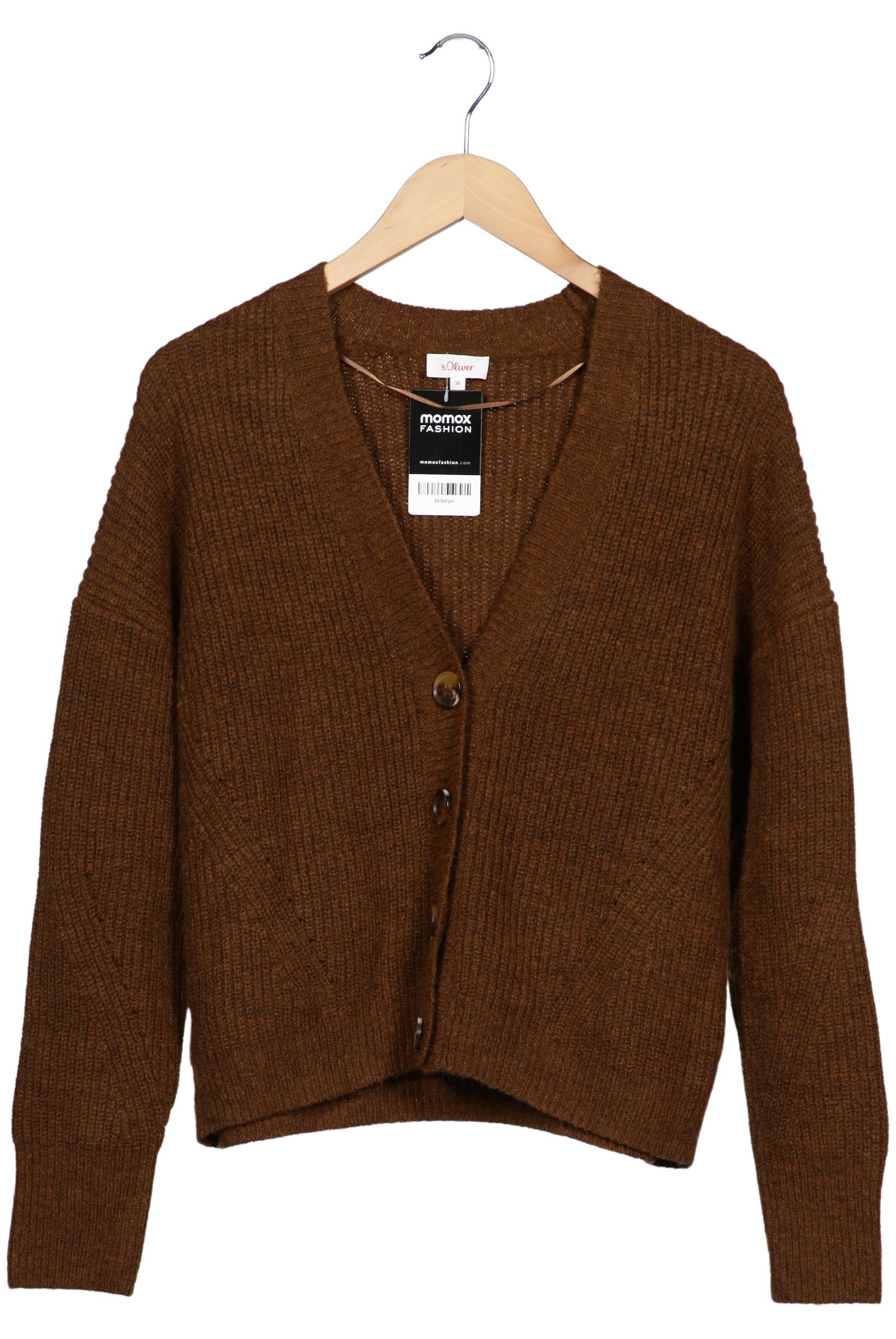 

s.Oliver Damen Strickjacke, braun, Gr. 38
