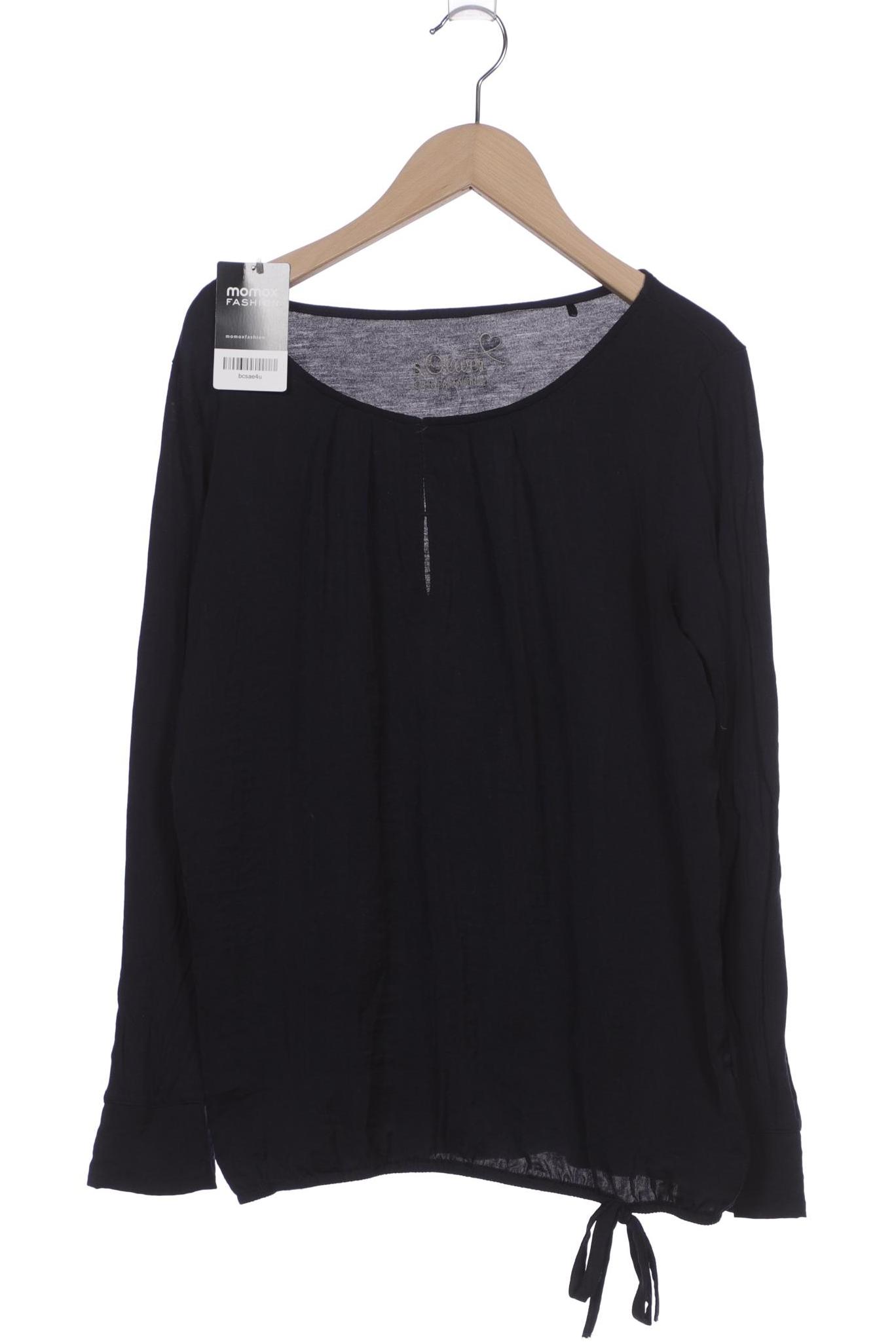 

s.Oliver Damen Langarmshirt, marineblau, Gr. 38