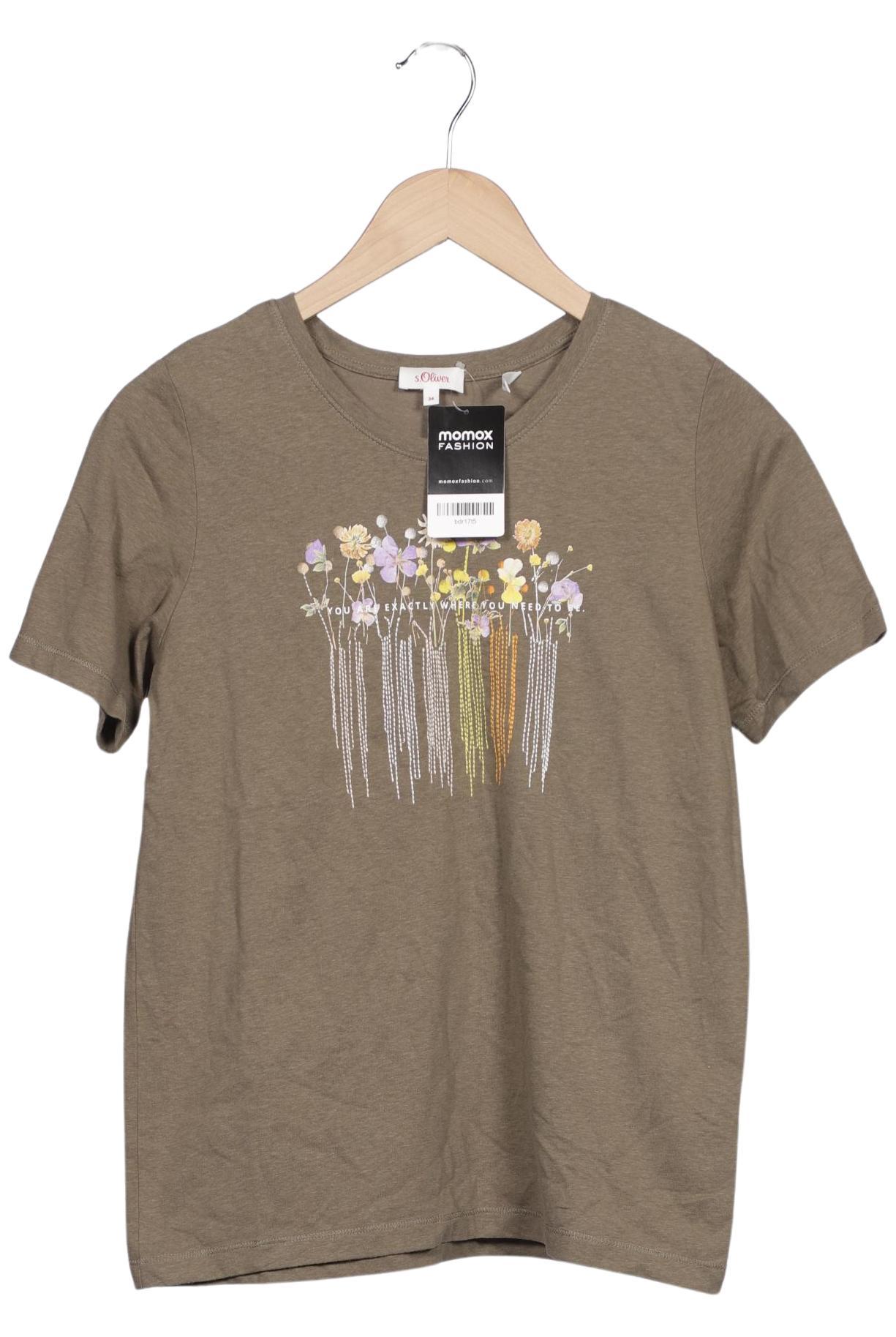 

s.Oliver Damen T-Shirt, grün, Gr. 34