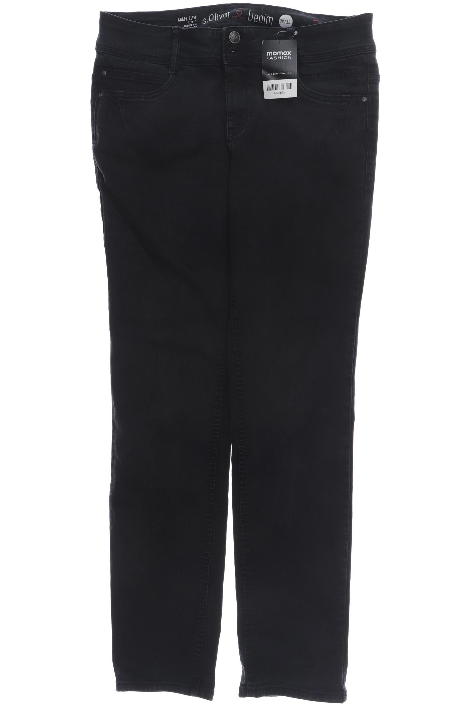 

s.Oliver Damen Jeans, schwarz