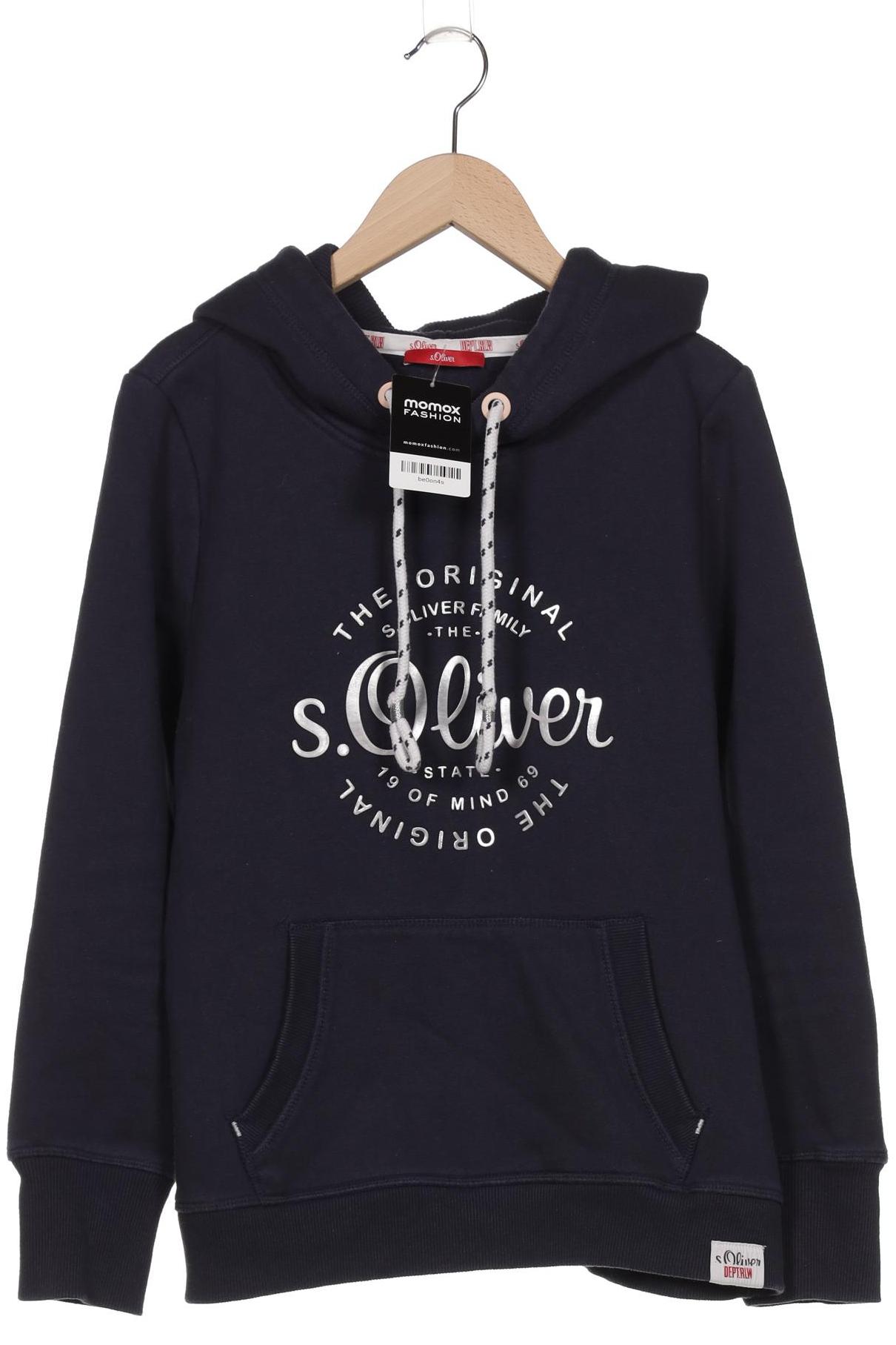 

s.Oliver Damen Kapuzenpullover, marineblau, Gr. 38