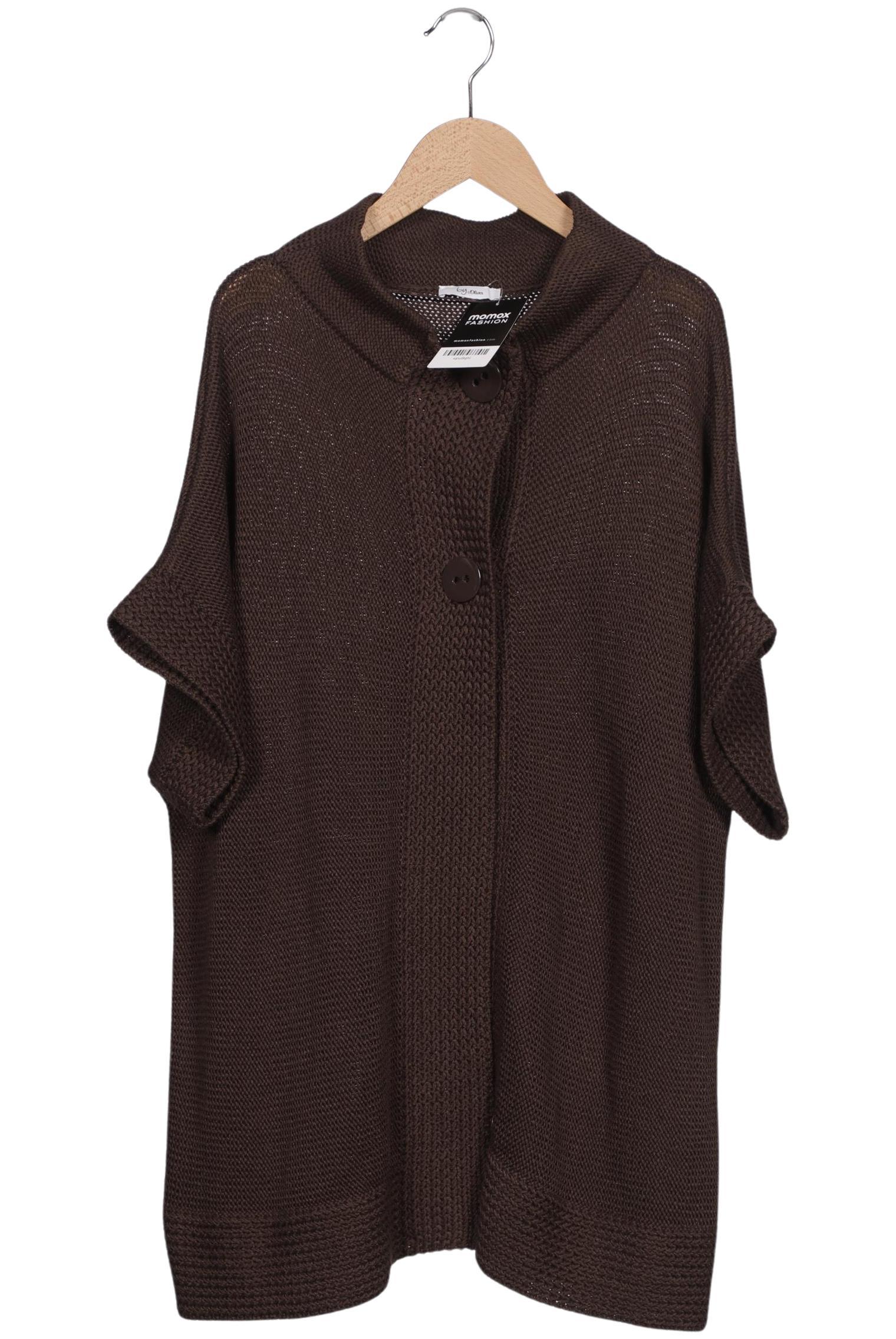 

s.Oliver Damen Strickjacke, braun, Gr. 48