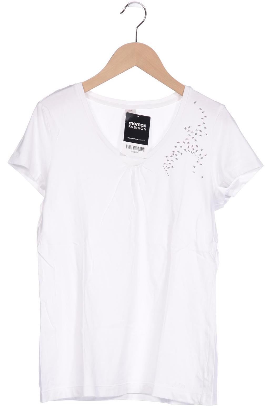

s.Oliver Damen T-Shirt, weiß