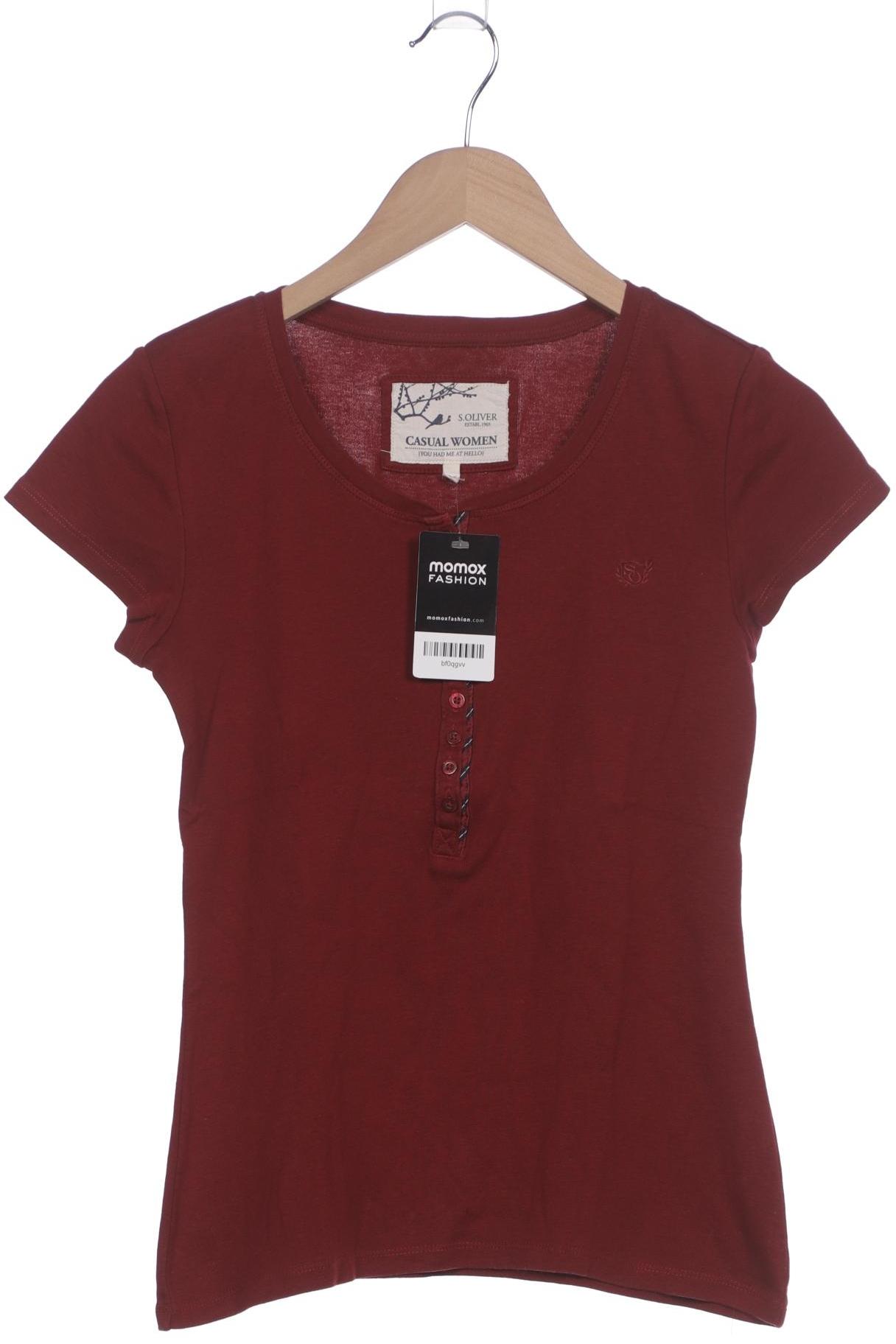 

s.Oliver Damen T-Shirt, bordeaux, Gr. 36