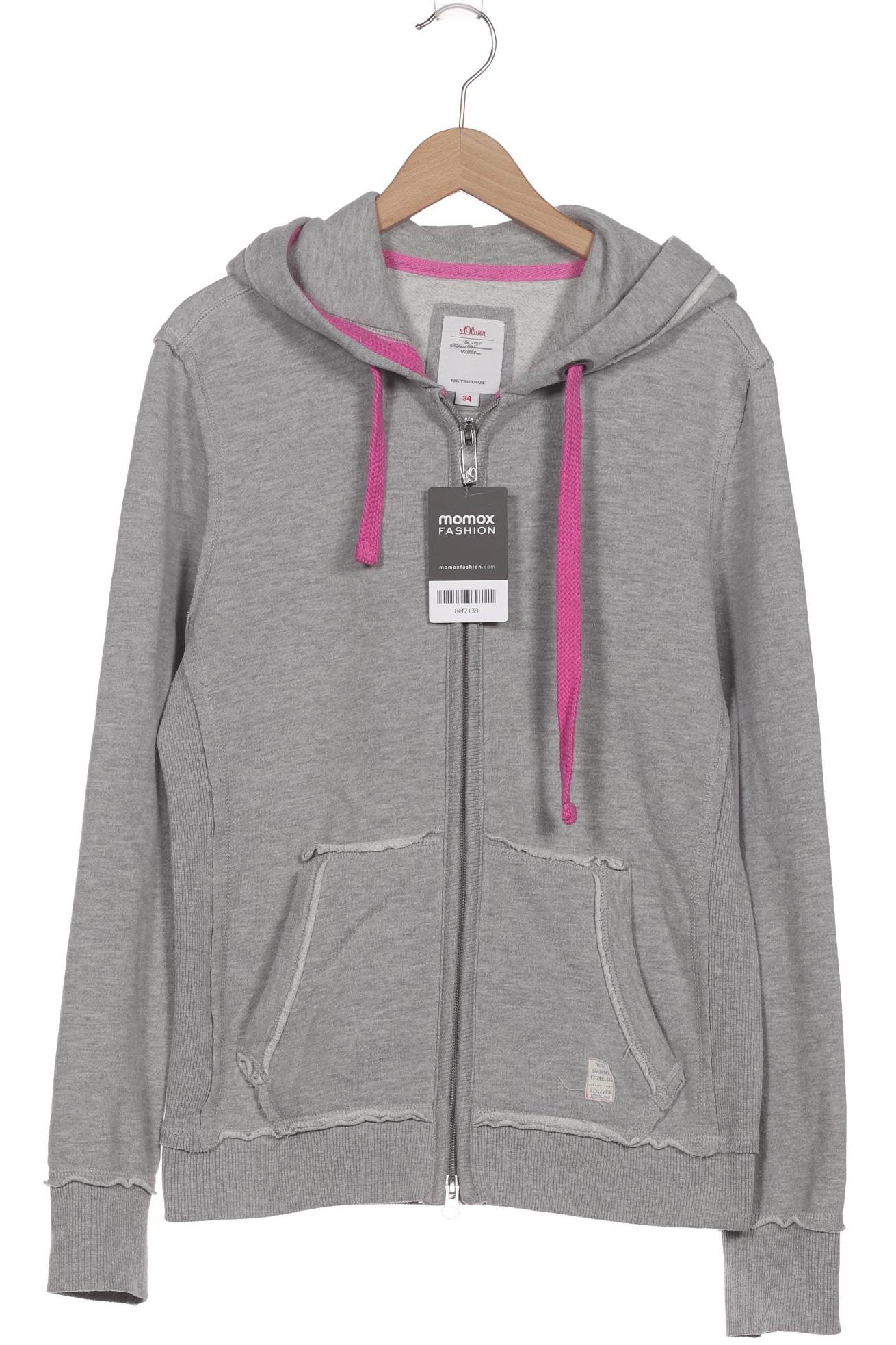 

s.Oliver Damen Kapuzenpullover, grau, Gr. 34