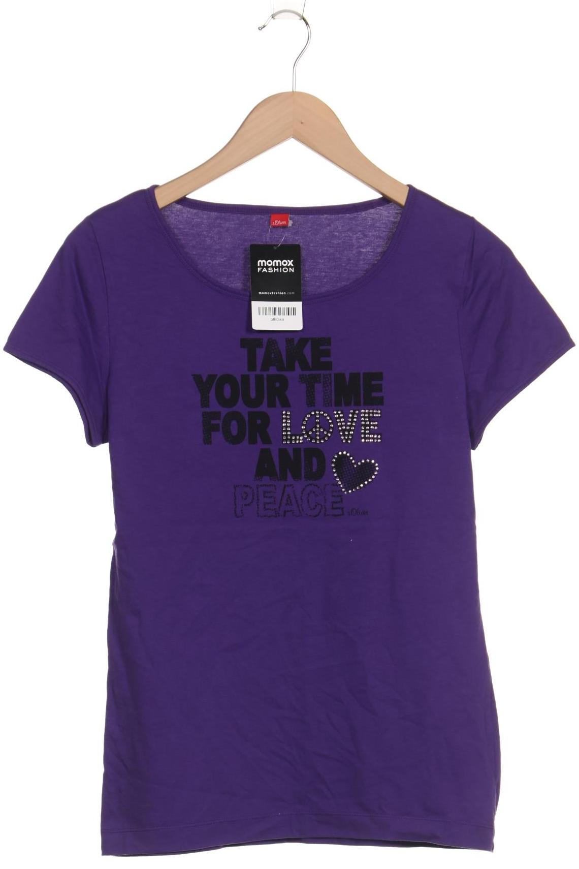 

s.Oliver Damen T-Shirt, flieder, Gr. 38